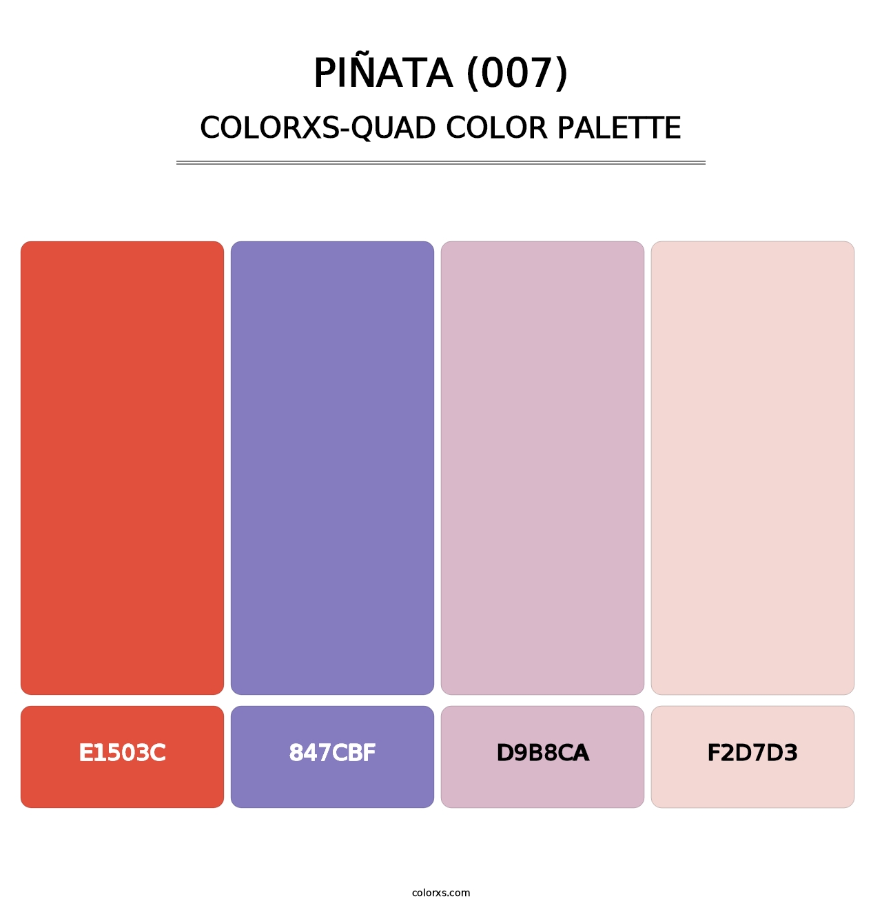 Piñata (007) - Colorxs Quad Palette