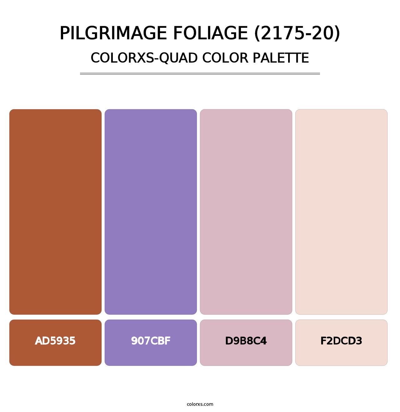 Pilgrimage Foliage (2175-20) - Colorxs Quad Palette