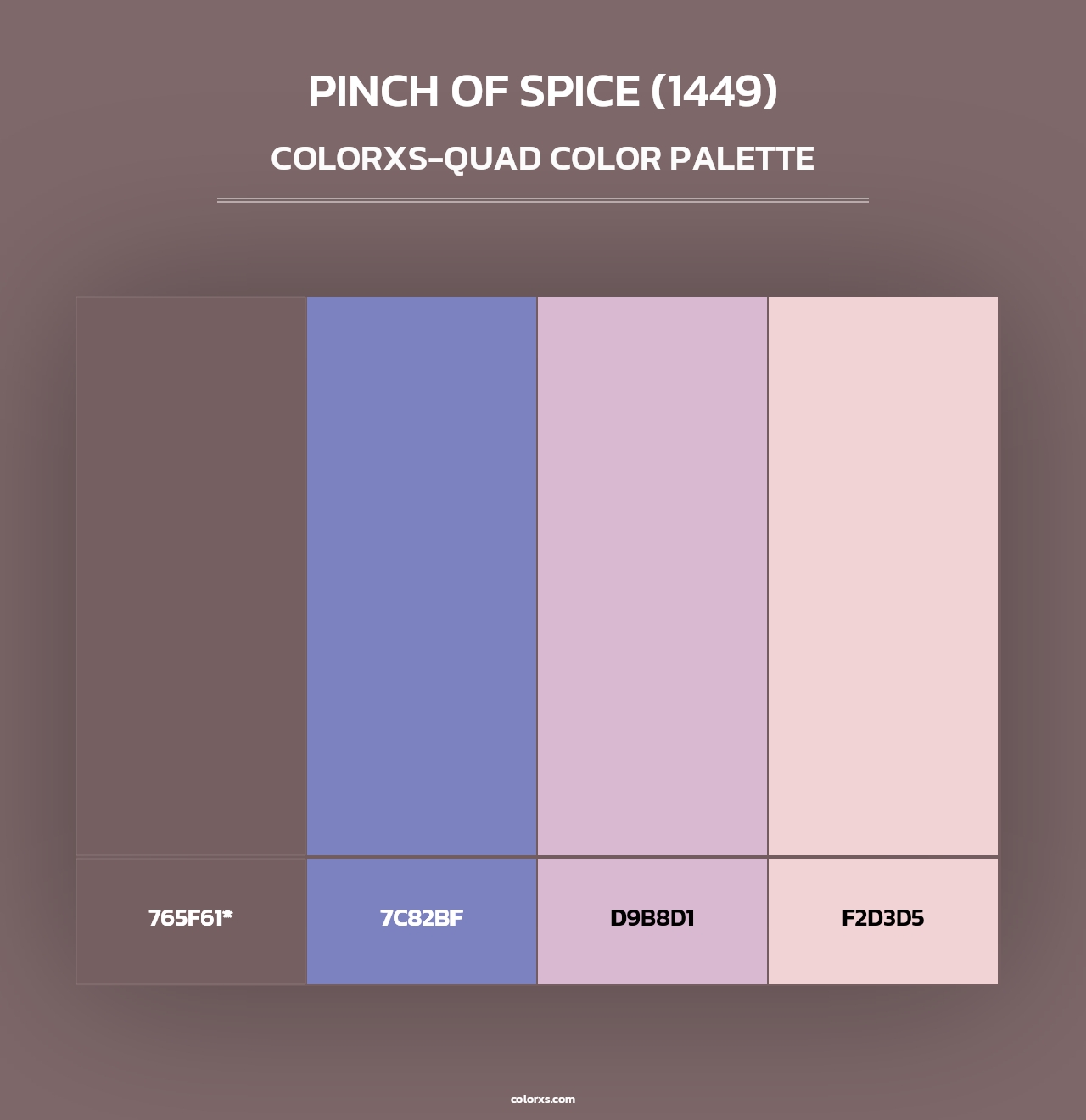 Pinch of Spice (1449) - Colorxs Quad Palette