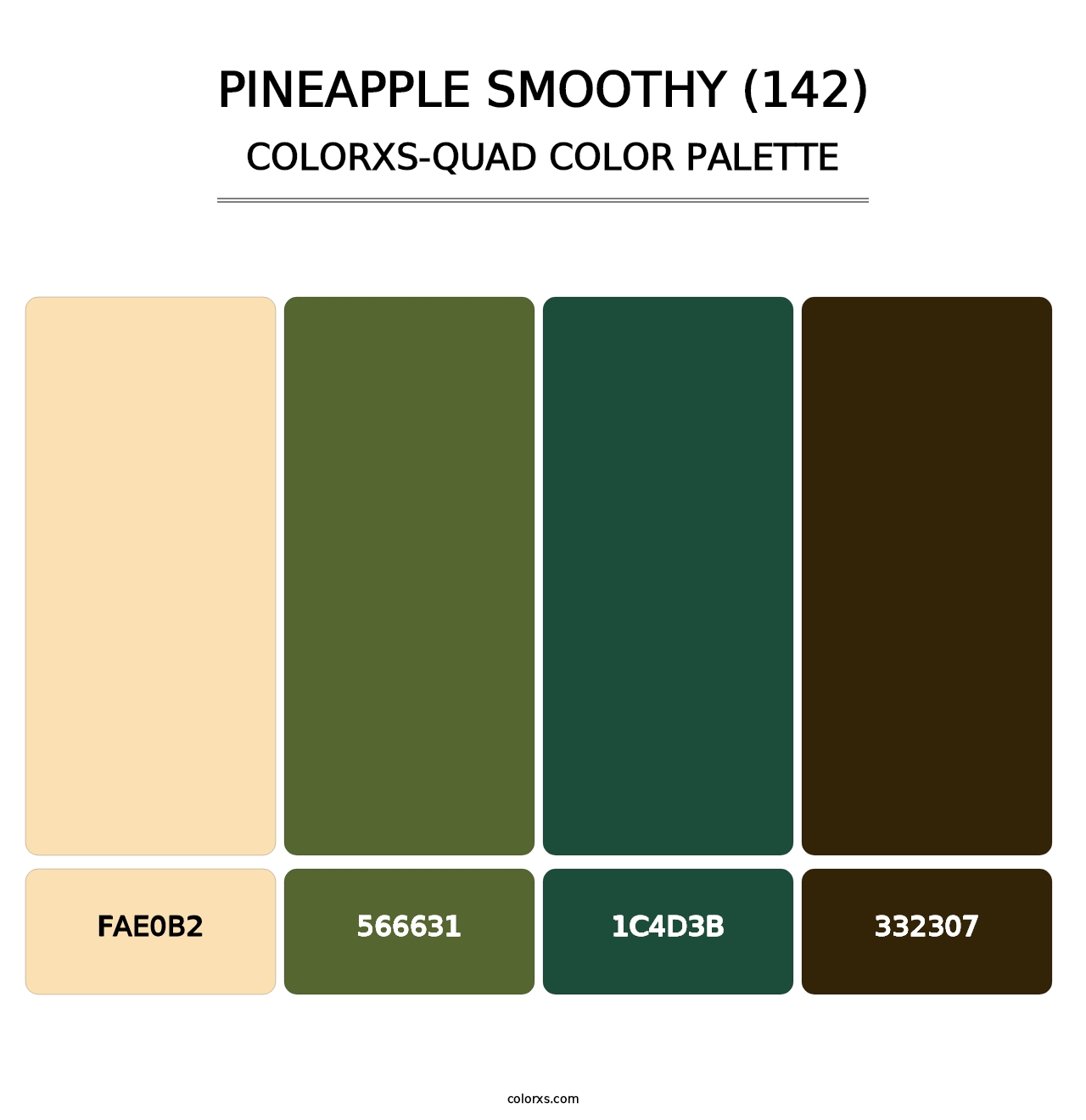 Pineapple Smoothy (142) - Colorxs Quad Palette