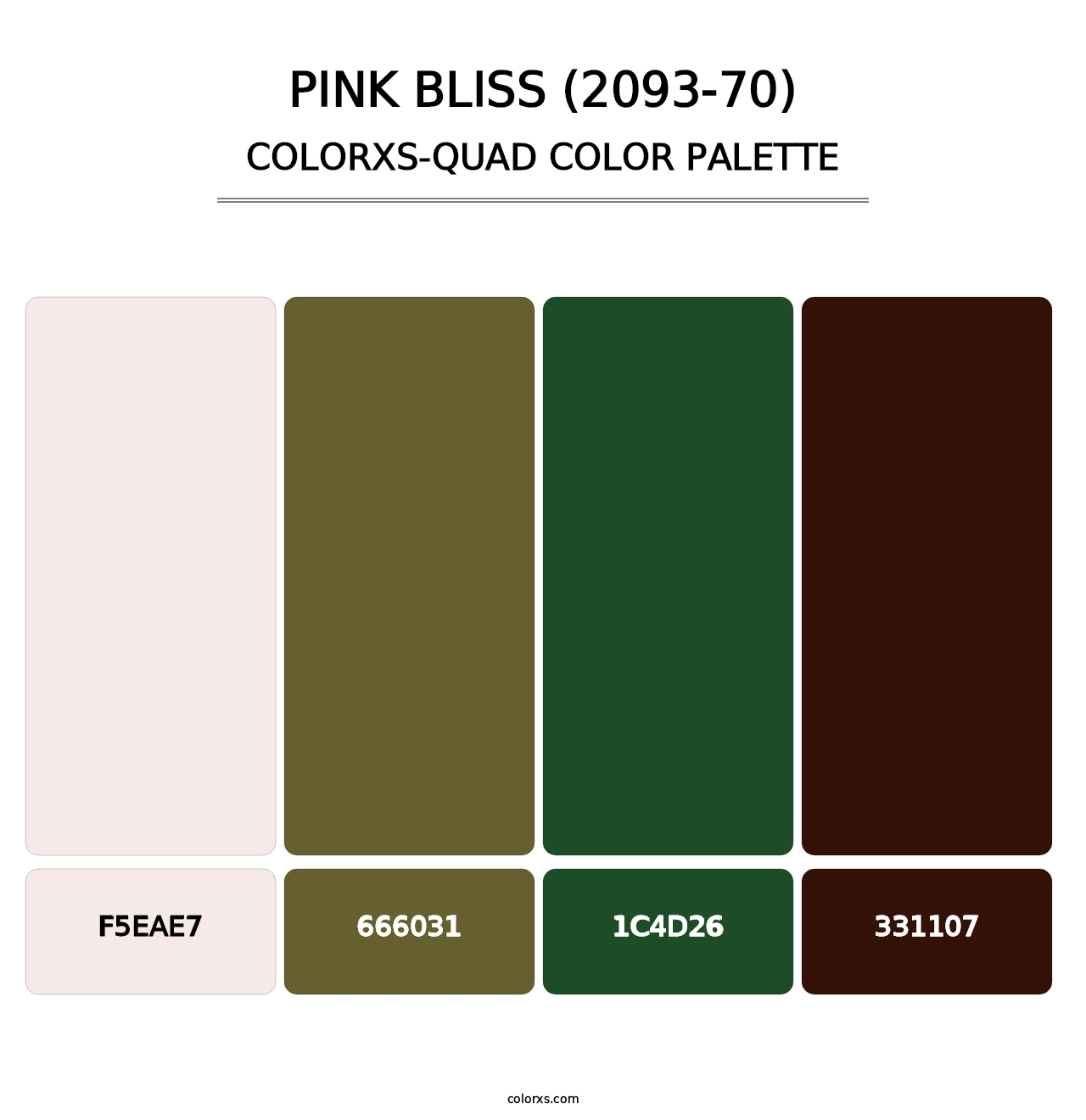 Pink Bliss (2093-70) - Colorxs Quad Palette
