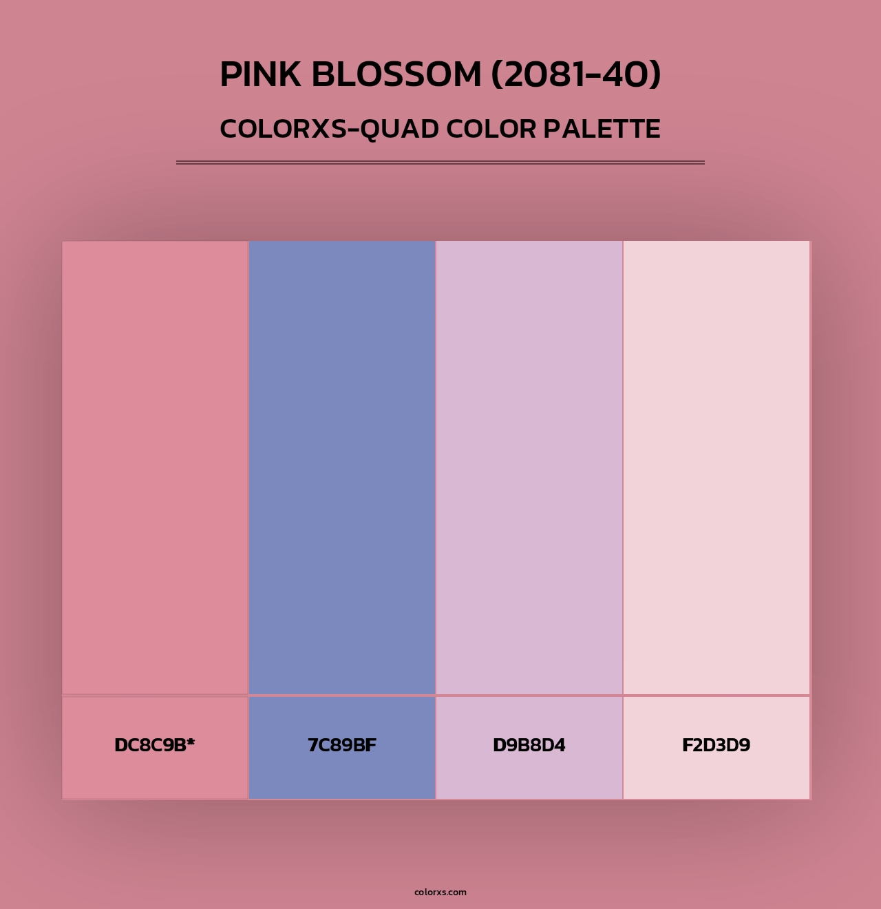 Pink Blossom (2081-40) - Colorxs Quad Palette
