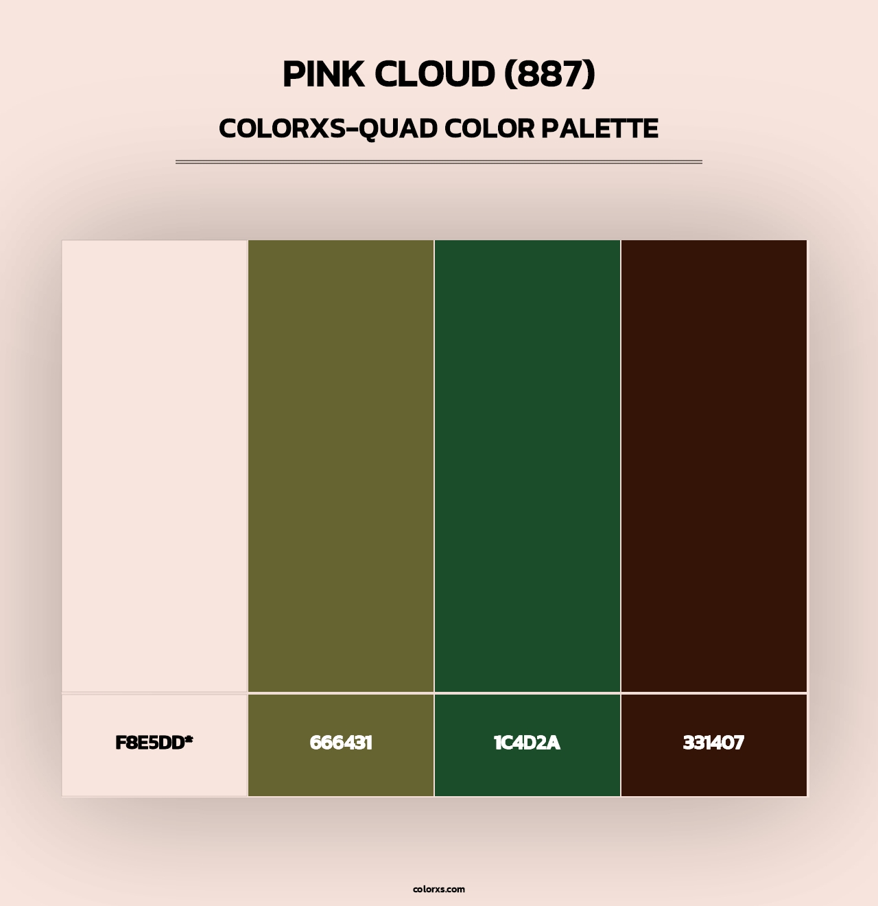 Pink Cloud (887) - Colorxs Quad Palette