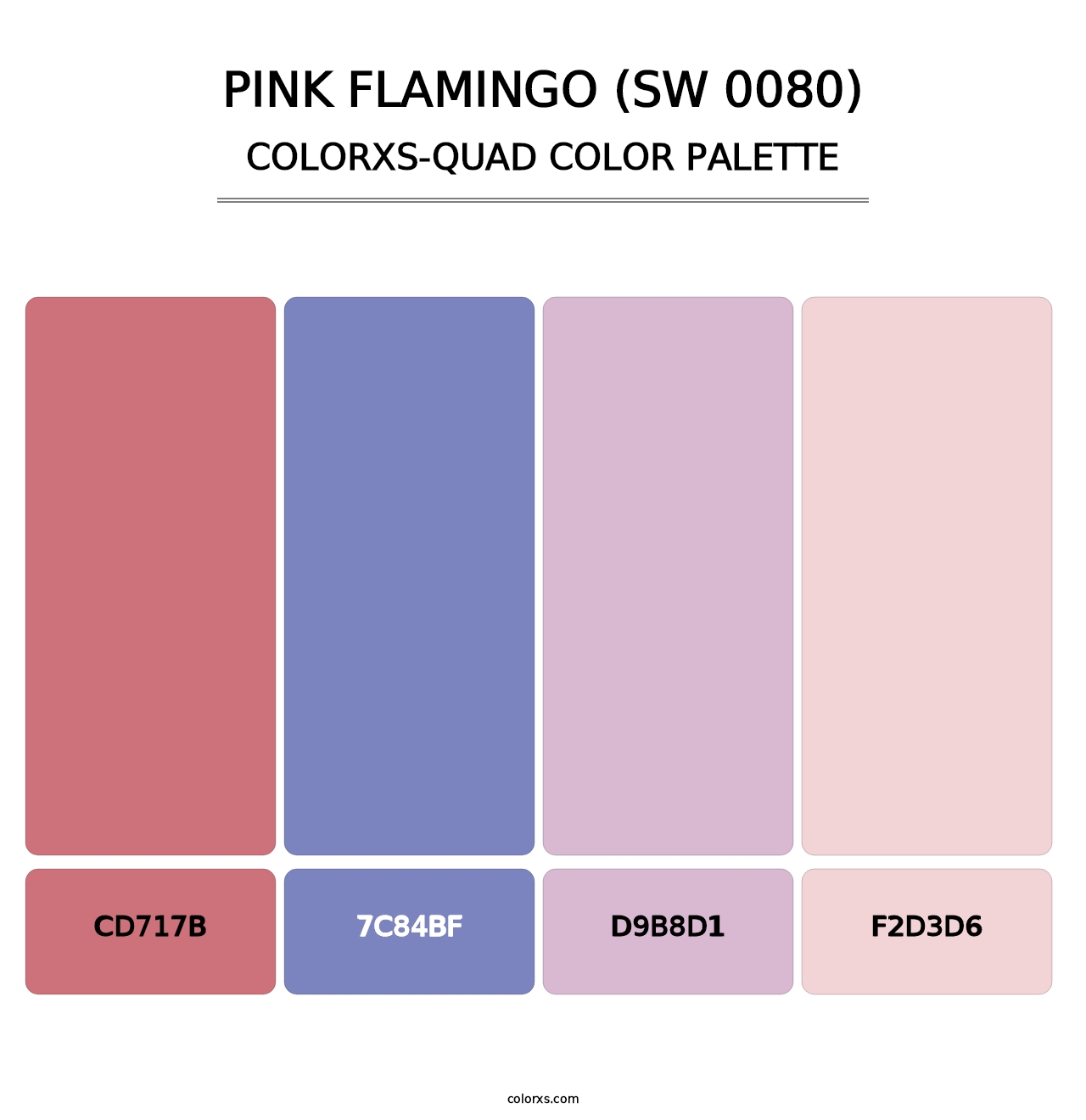 Pink Flamingo (SW 0080) - Colorxs Quad Palette
