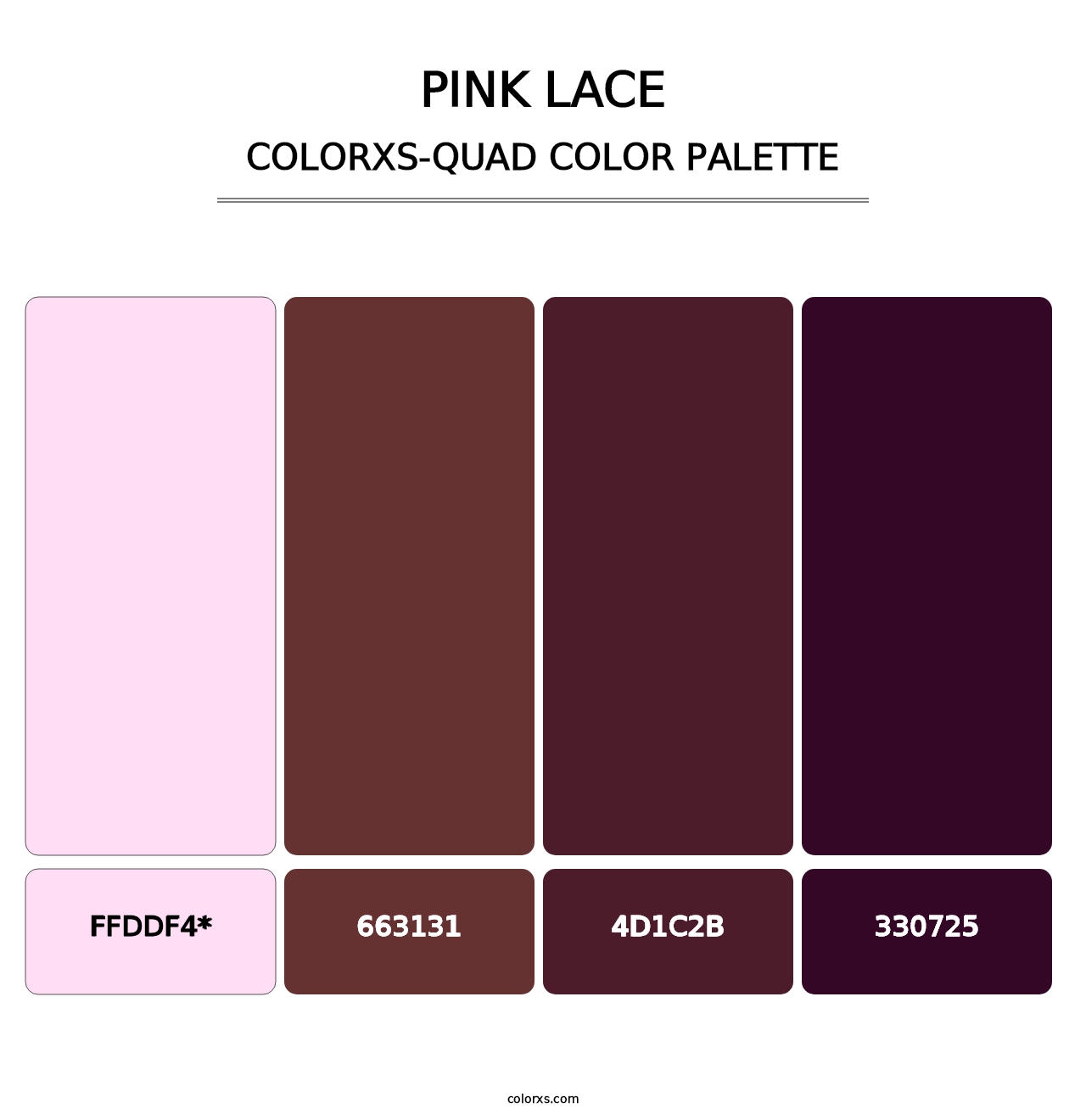 Pink Lace - Colorxs Quad Palette