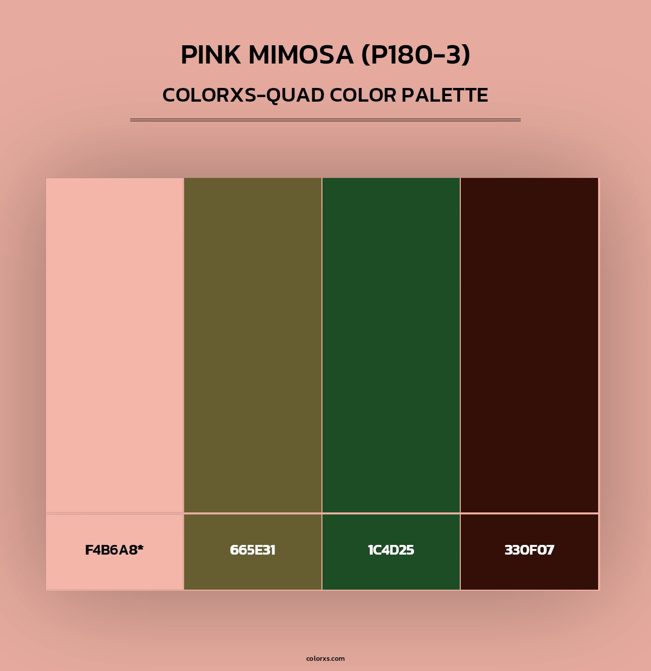 Pink Mimosa (P180-3) - Colorxs Quad Palette