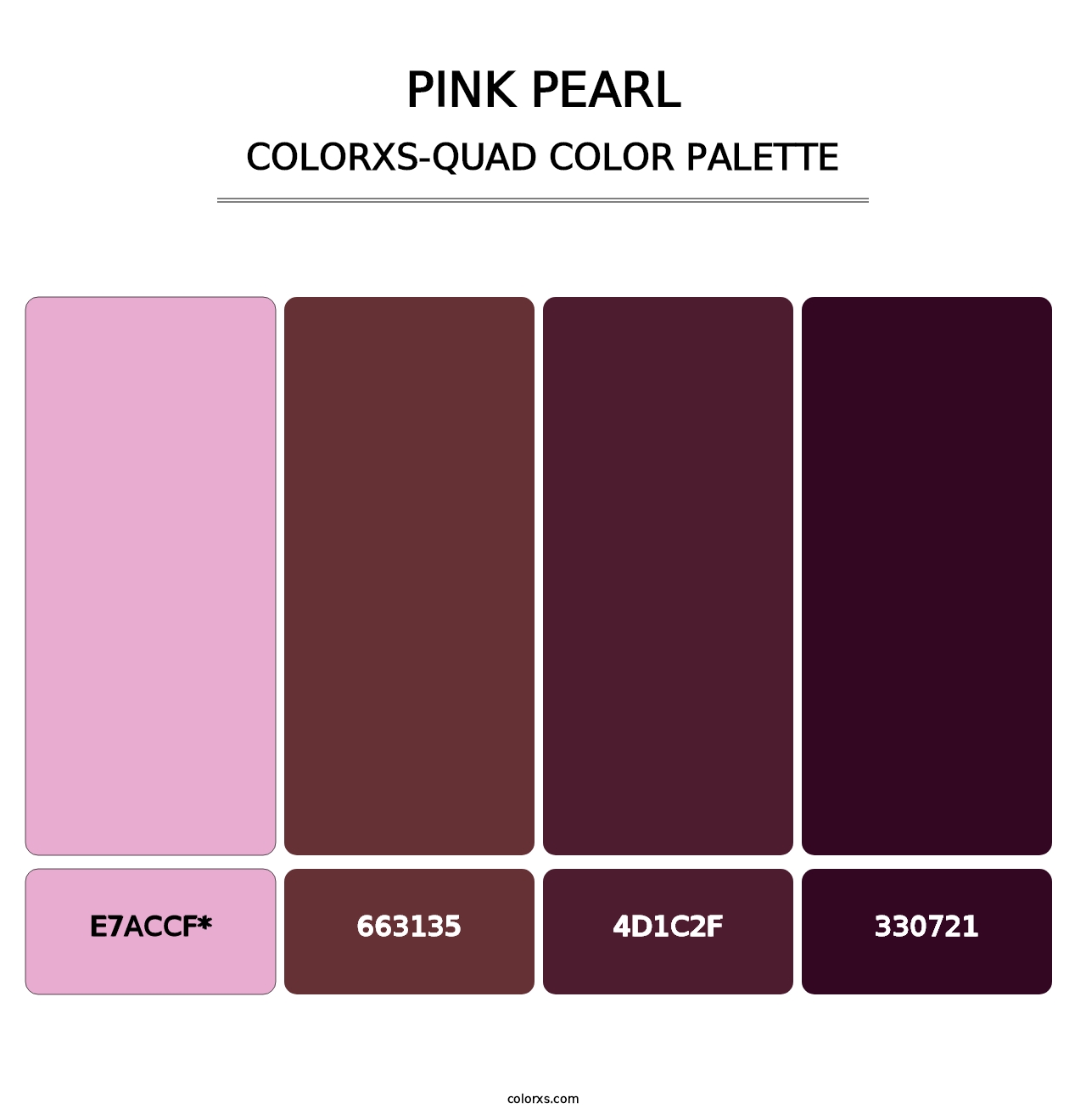 Pink Pearl - Colorxs Quad Palette
