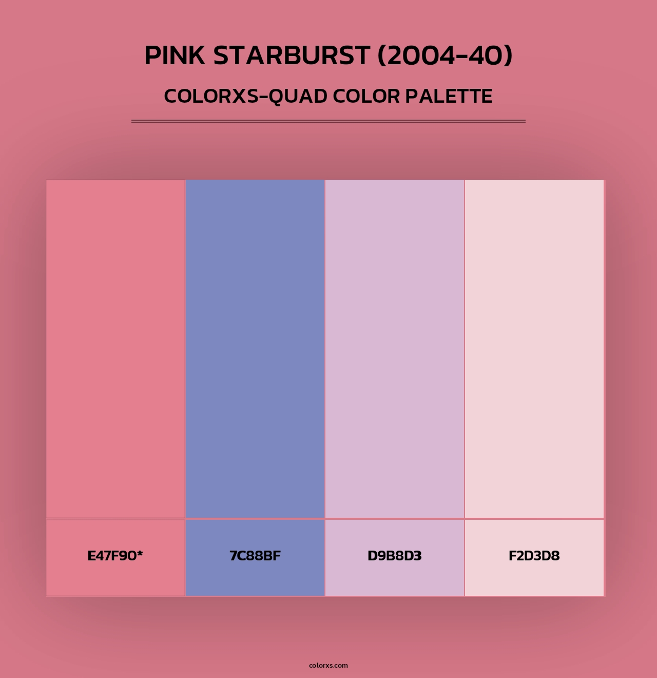 Pink Starburst (2004-40) - Colorxs Quad Palette