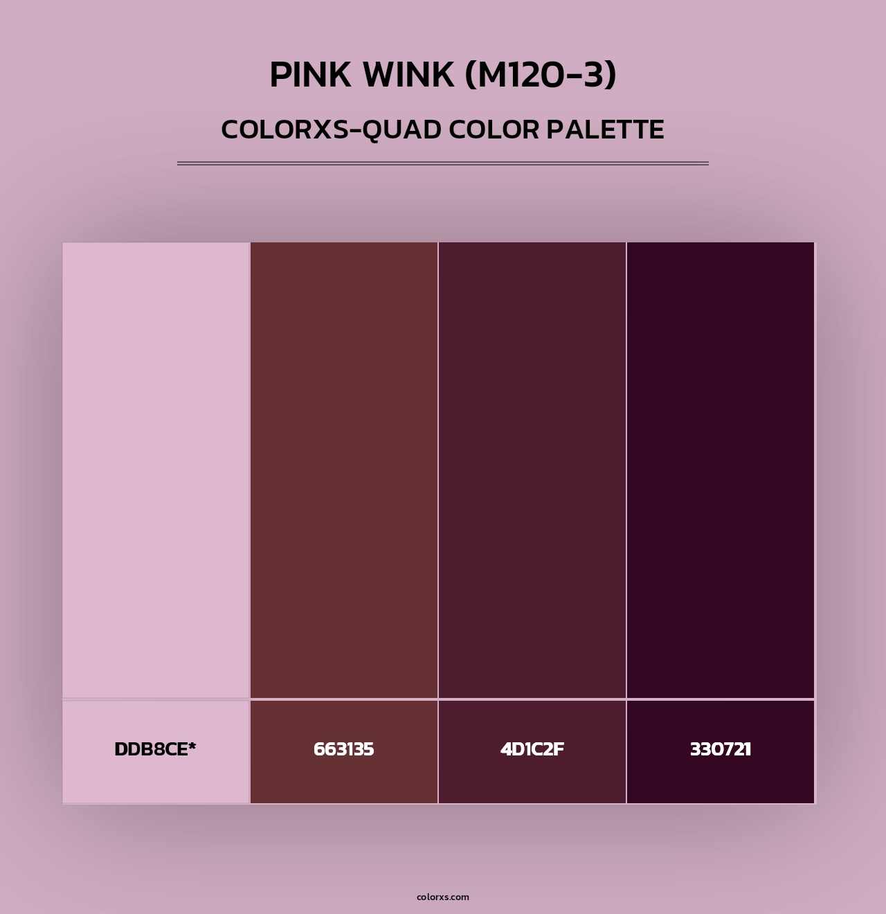 Pink Wink (M120-3) - Colorxs Quad Palette