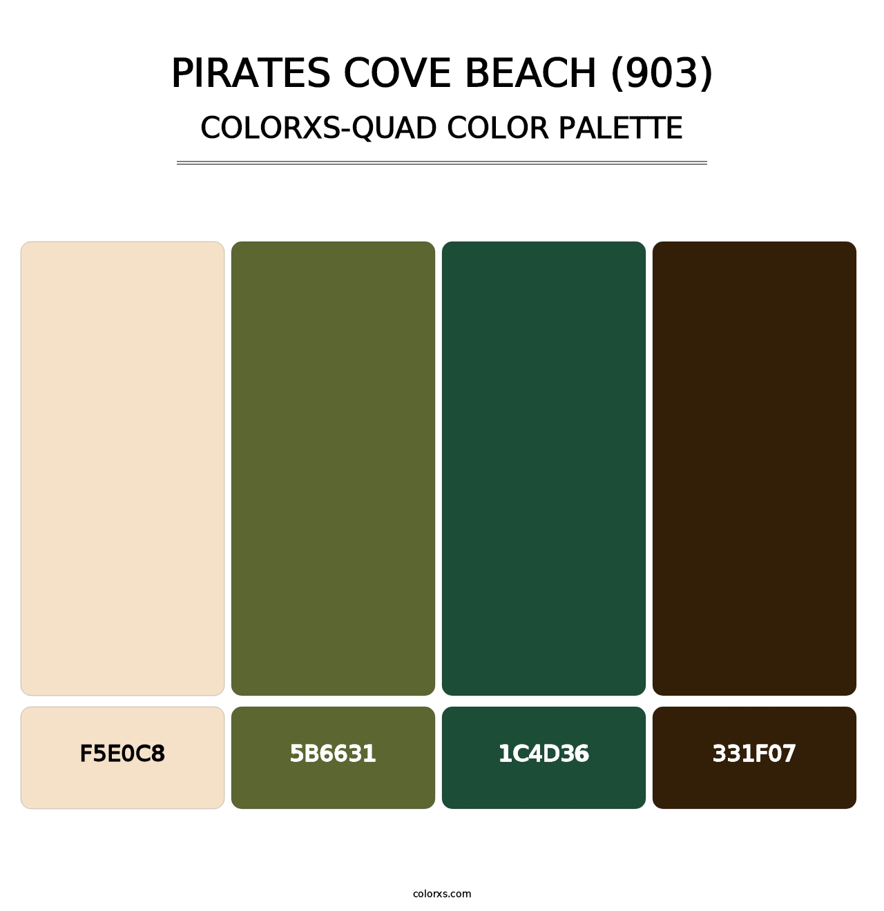 Pirates Cove Beach (903) - Colorxs Quad Palette