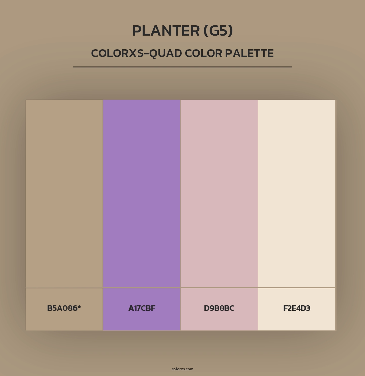 Planter (G5) - Colorxs Quad Palette