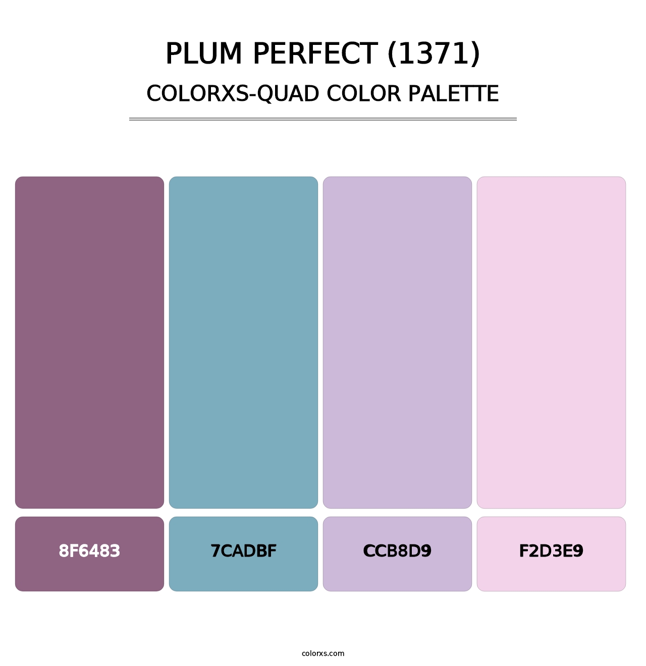Plum Perfect (1371) - Colorxs Quad Palette