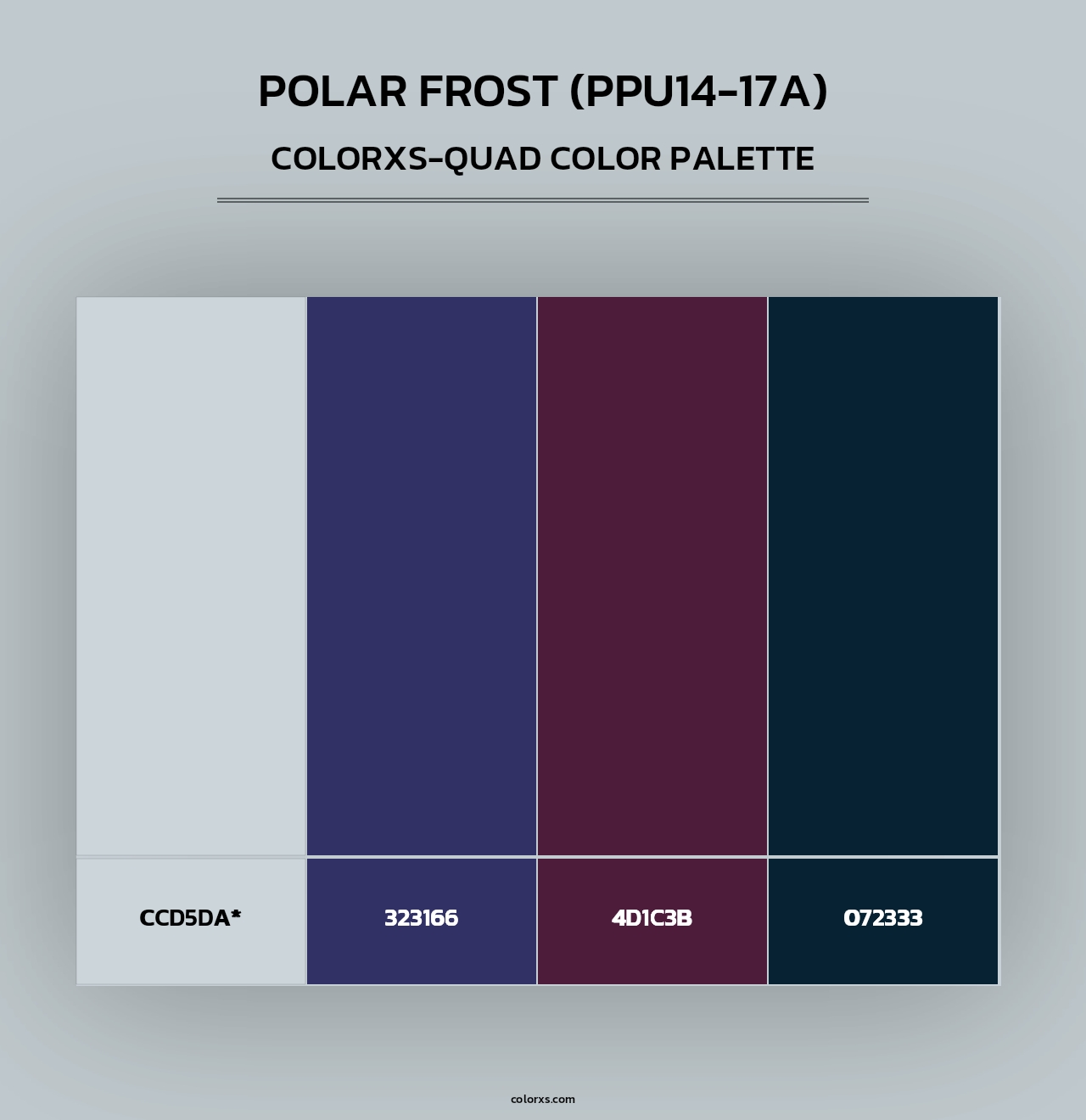 Polar Frost (PPU14-17A) - Colorxs Quad Palette