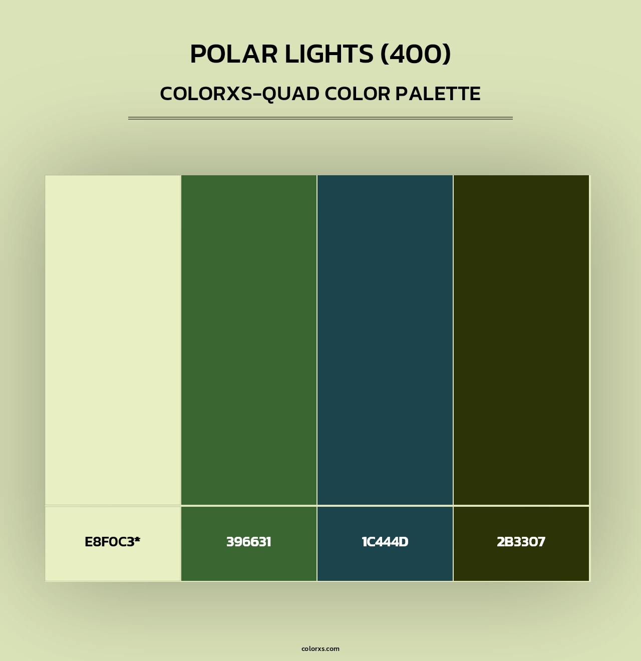Polar Lights (400) - Colorxs Quad Palette