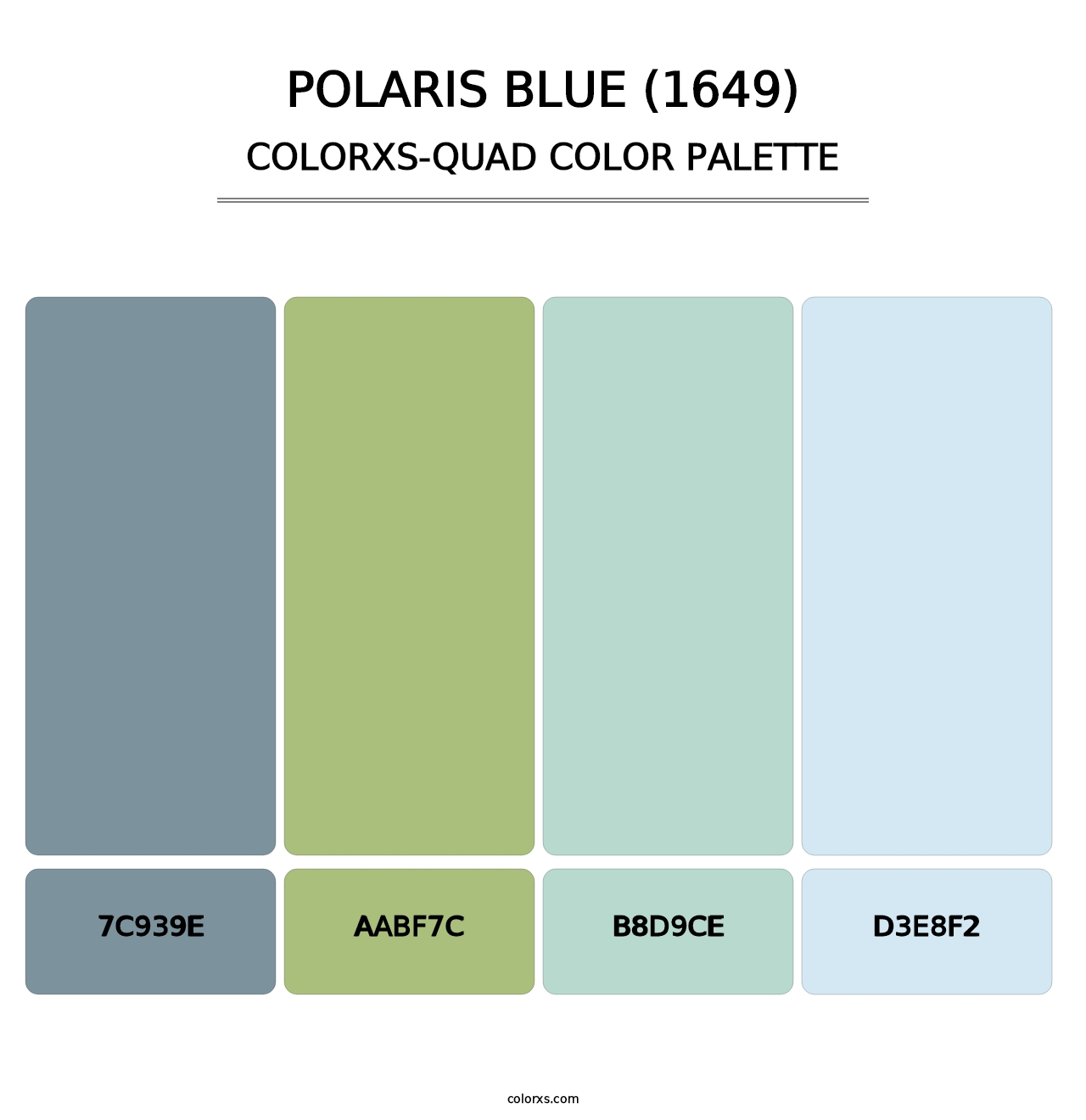 Polaris Blue (1649) - Colorxs Quad Palette