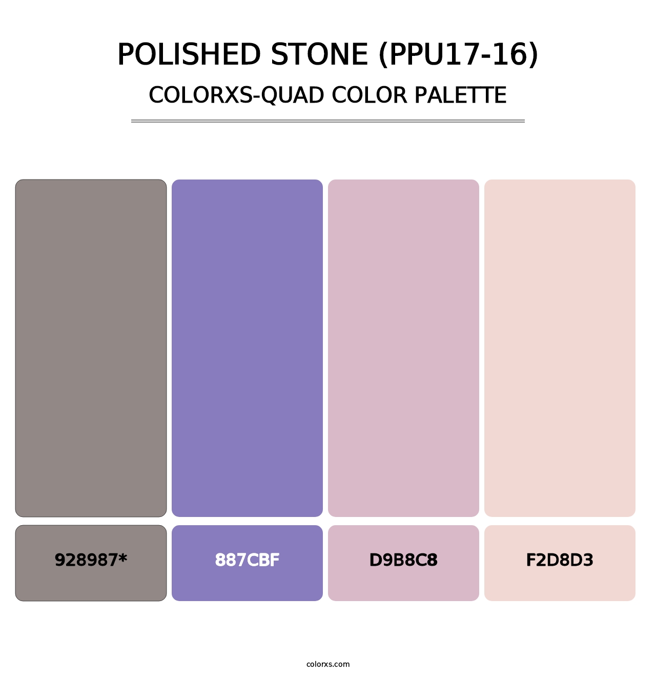 Polished Stone (PPU17-16) - Colorxs Quad Palette