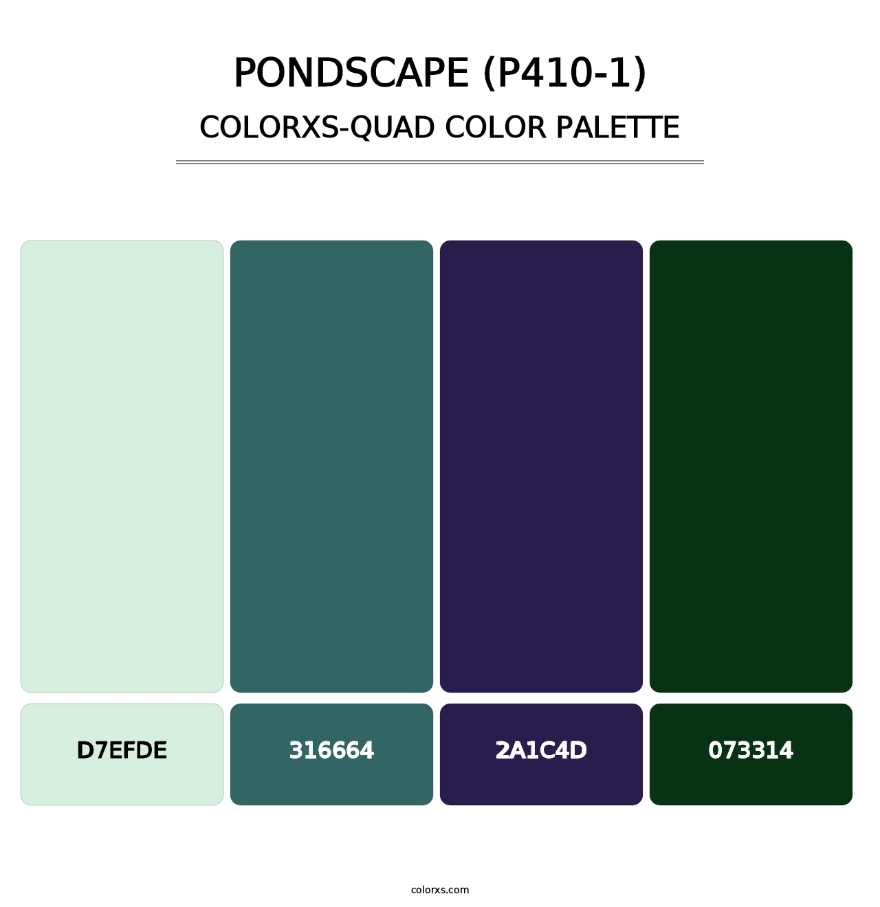 Pondscape (P410-1) - Colorxs Quad Palette