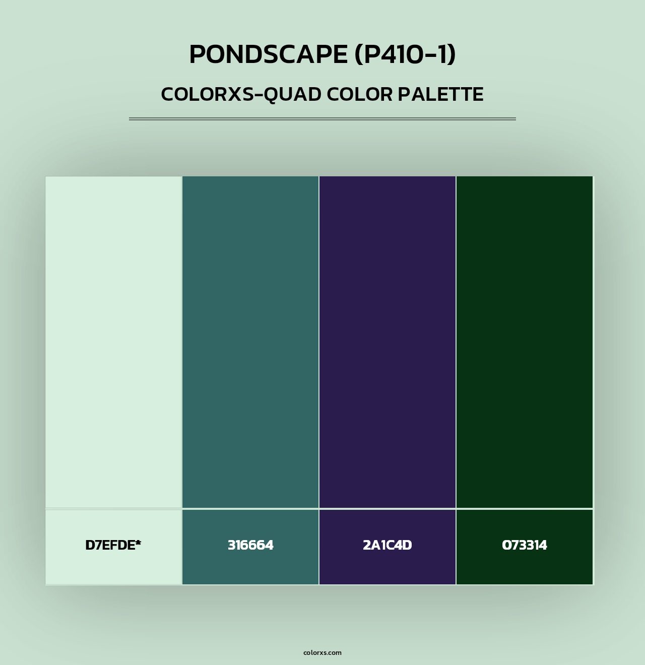 Pondscape (P410-1) - Colorxs Quad Palette