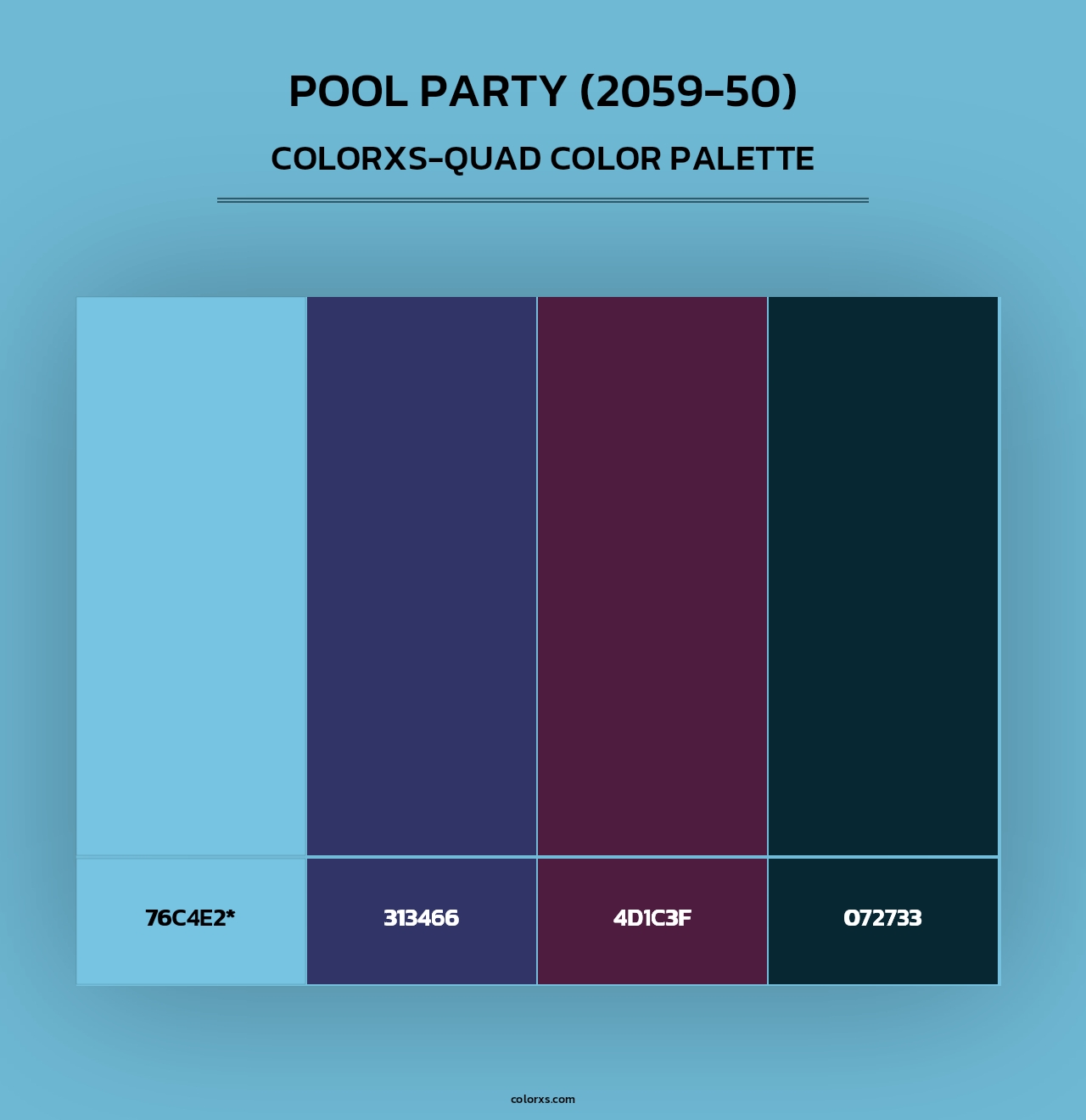 Pool Party (2059-50) - Colorxs Quad Palette