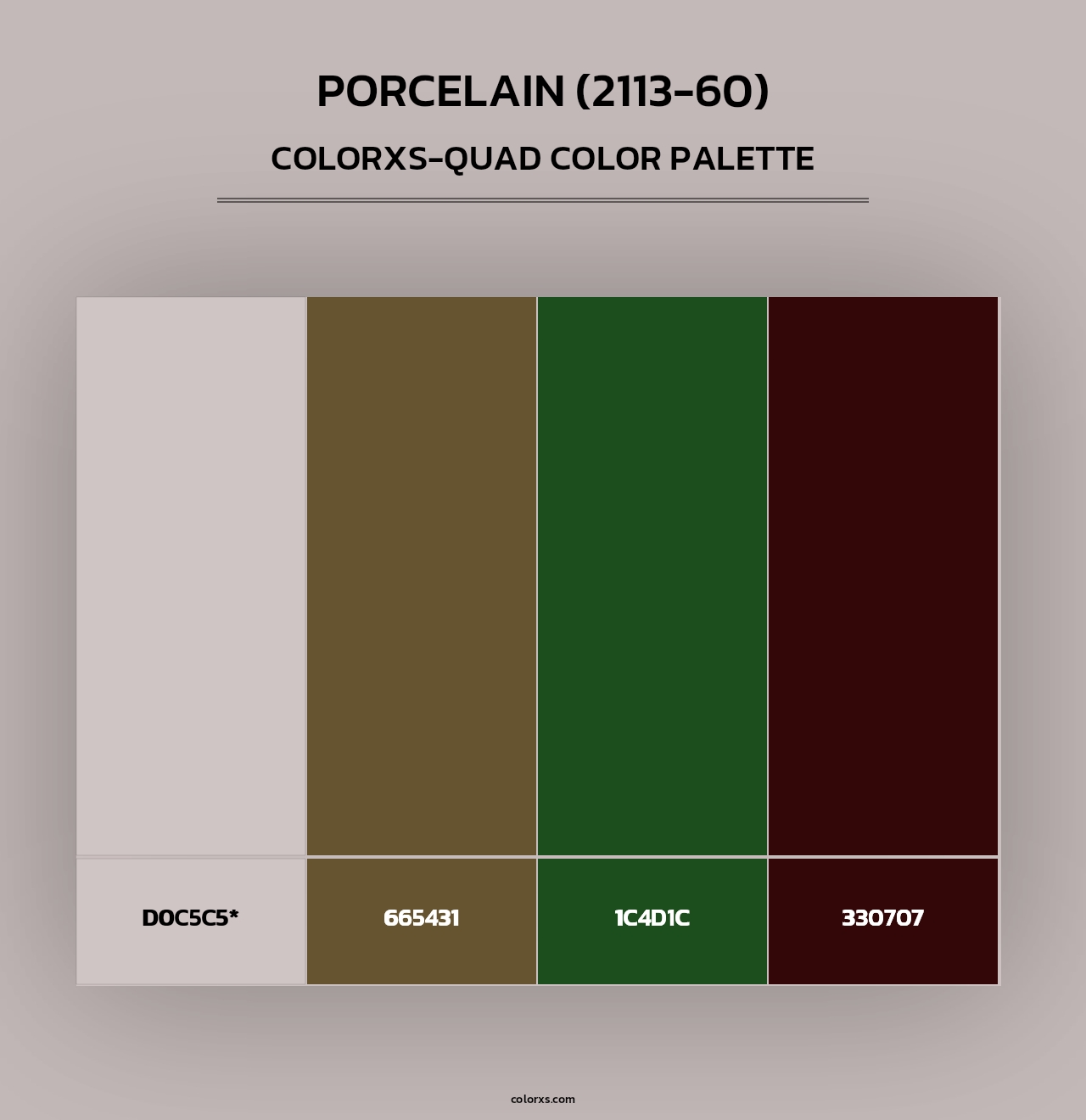 Porcelain (2113-60) - Colorxs Quad Palette