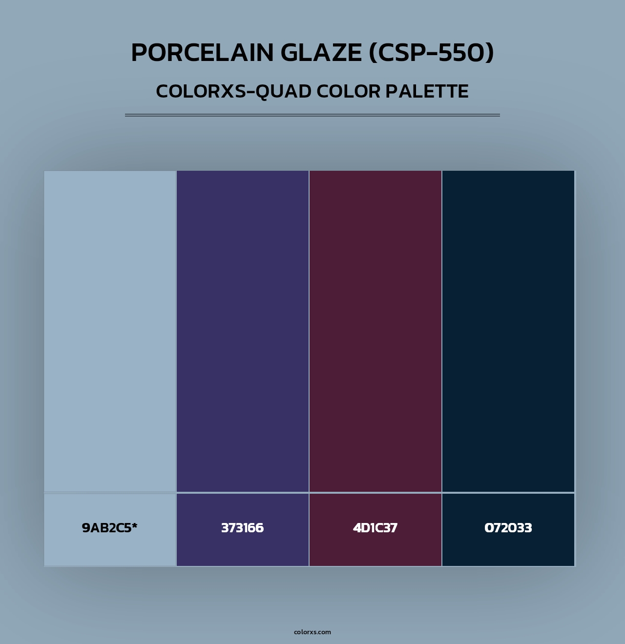 Porcelain Glaze (CSP-550) - Colorxs Quad Palette
