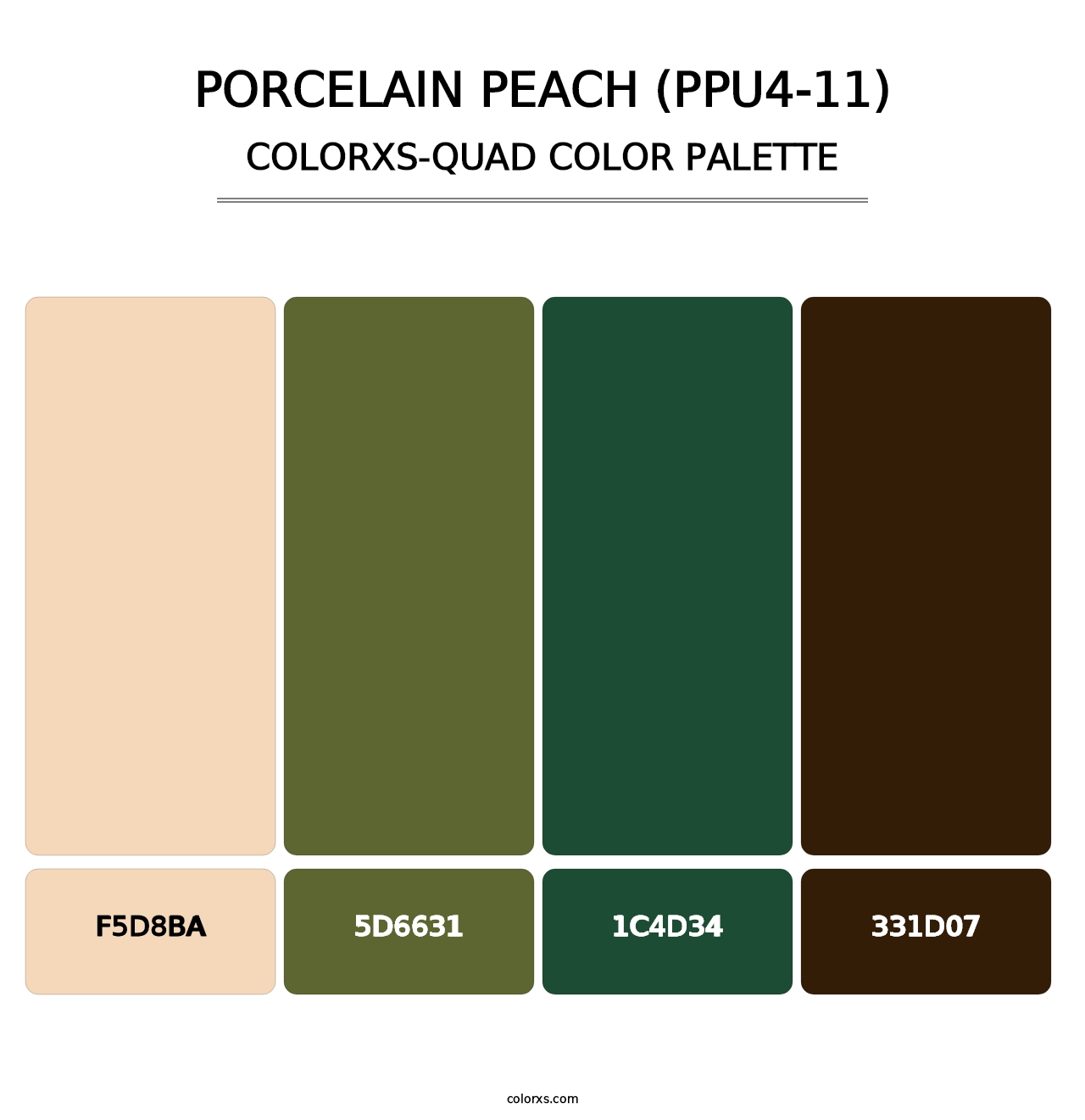 Porcelain Peach (PPU4-11) - Colorxs Quad Palette