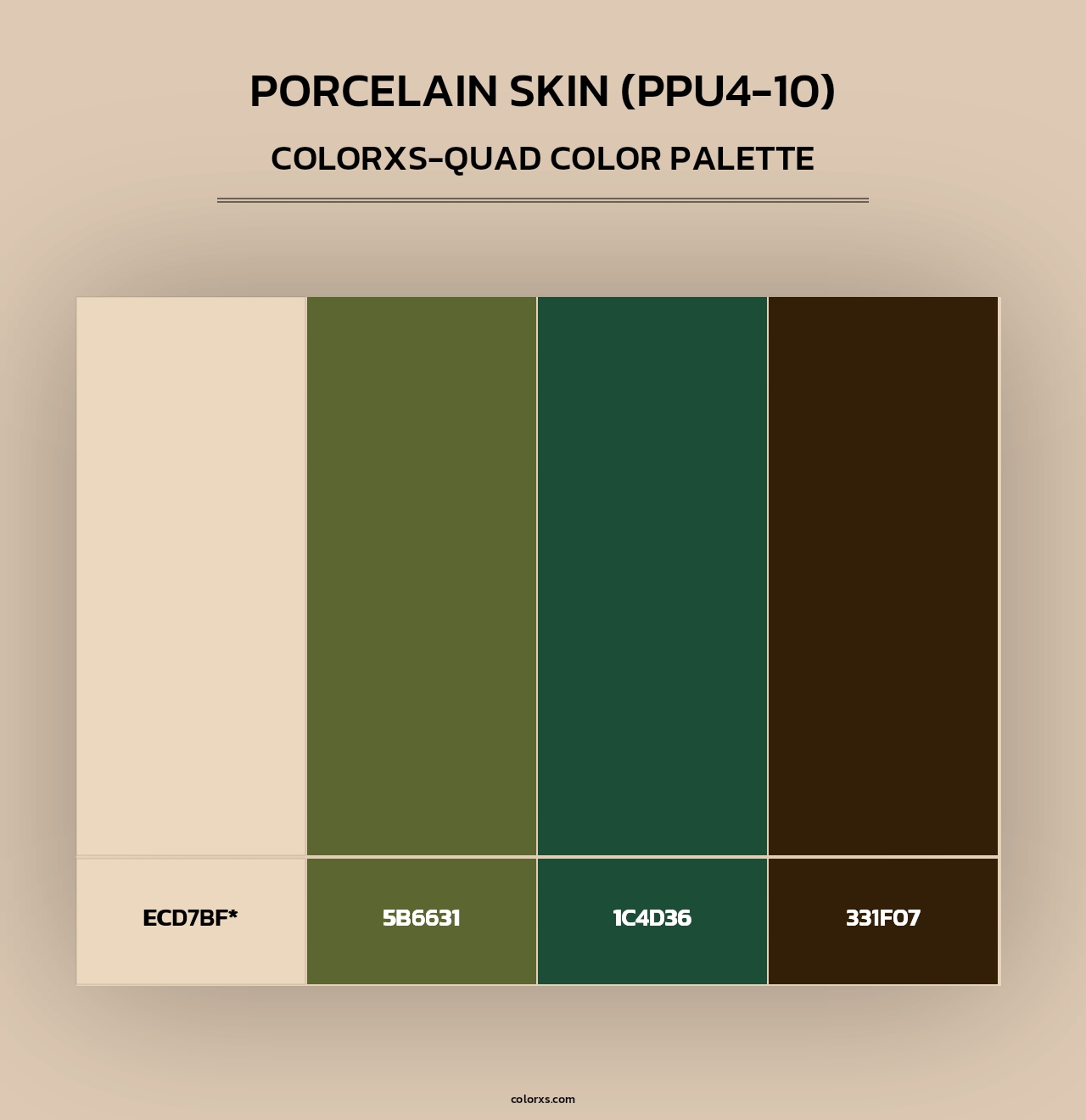 Porcelain Skin (PPU4-10) - Colorxs Quad Palette