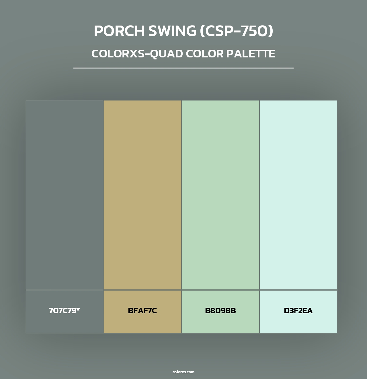 Porch Swing (CSP-750) - Colorxs Quad Palette