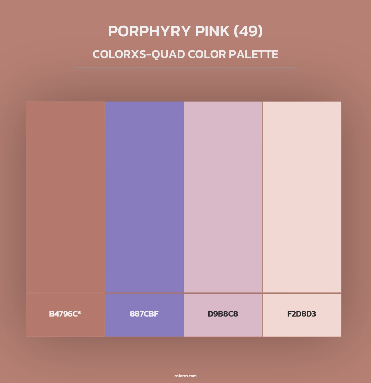 Porphyry Pink (49) - Colorxs Quad Palette