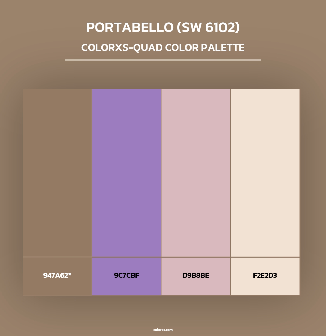Portabello (SW 6102) - Colorxs Quad Palette