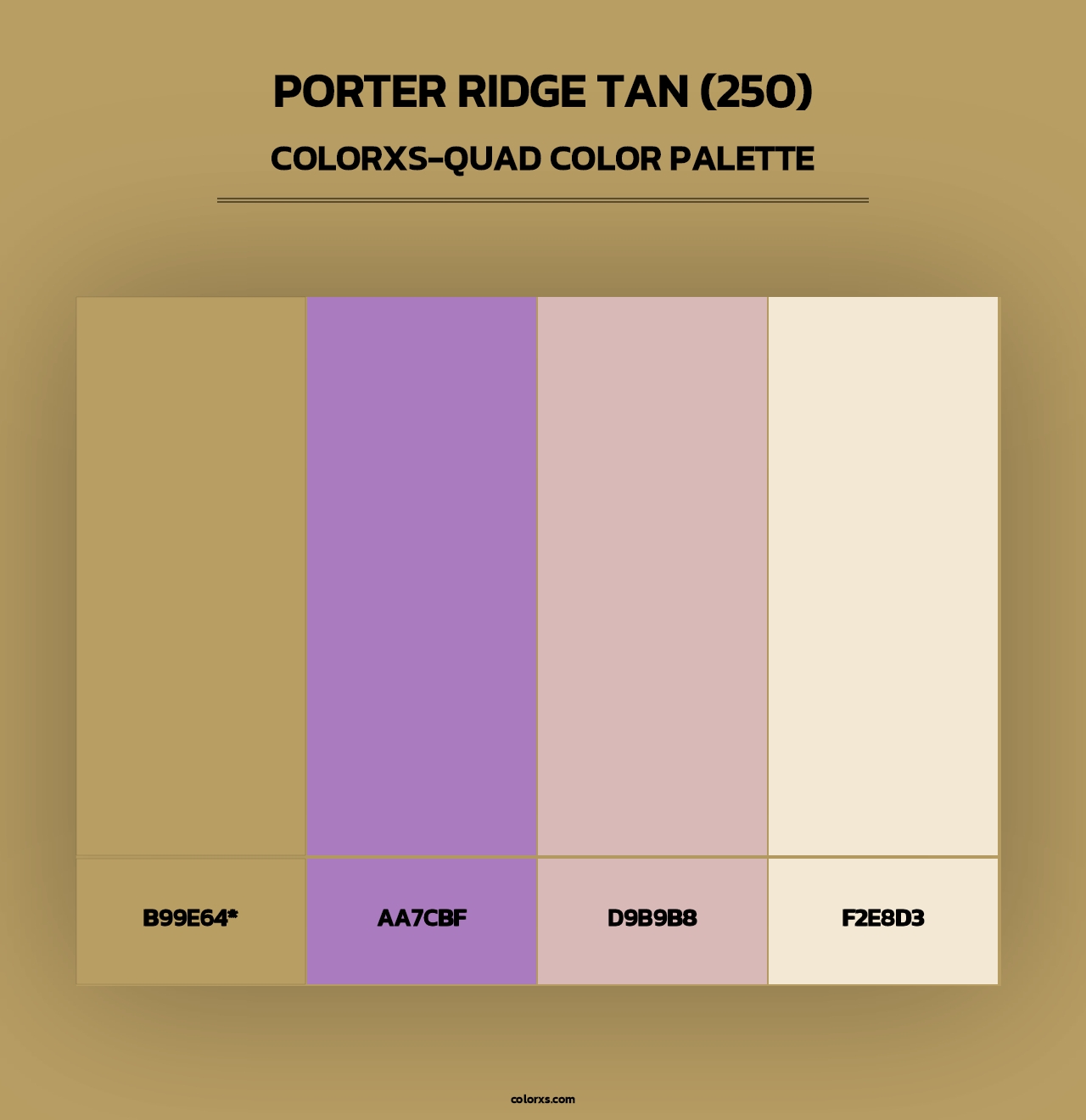 Porter Ridge Tan (250) - Colorxs Quad Palette