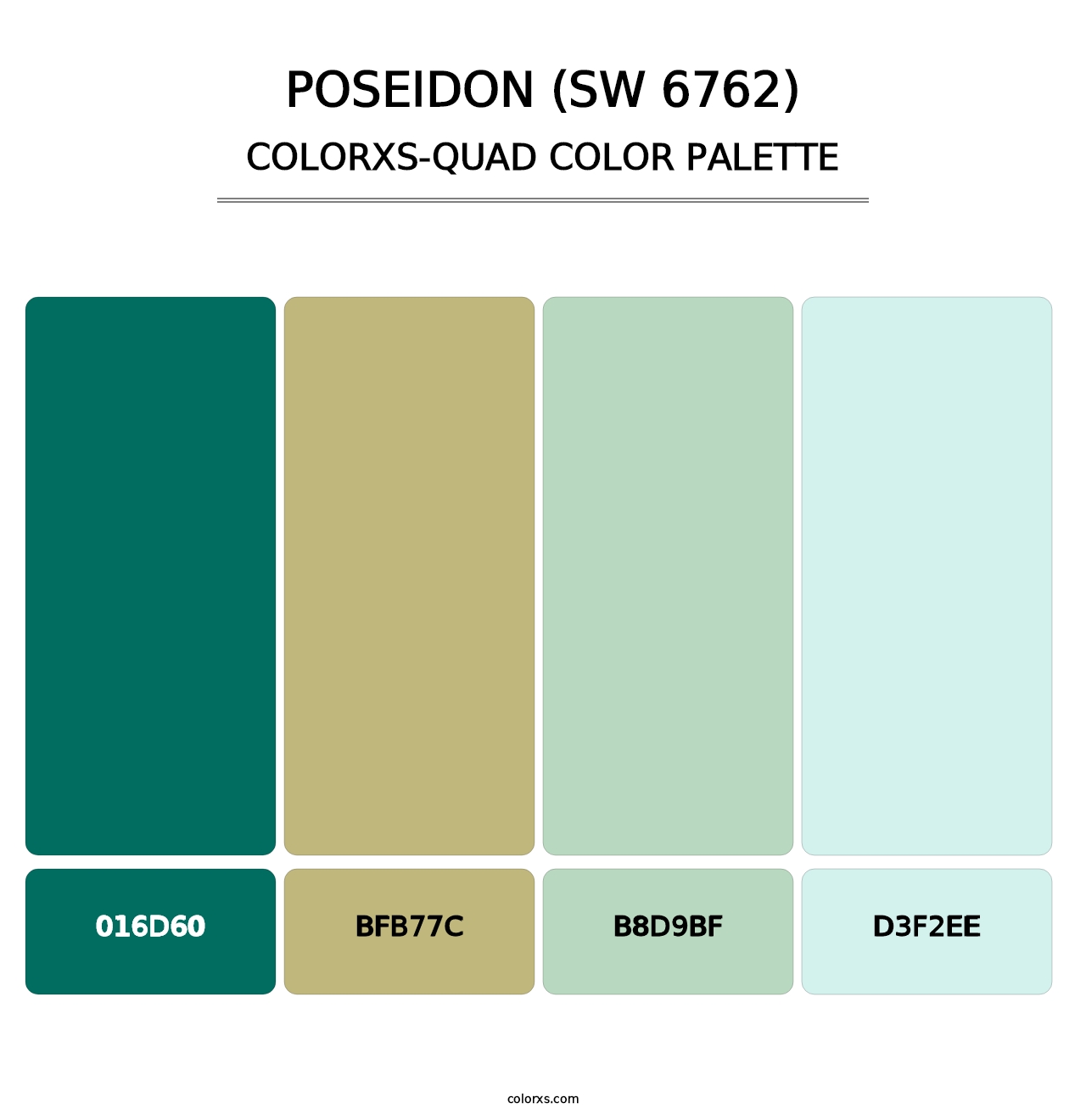 Poseidon (SW 6762) - Colorxs Quad Palette