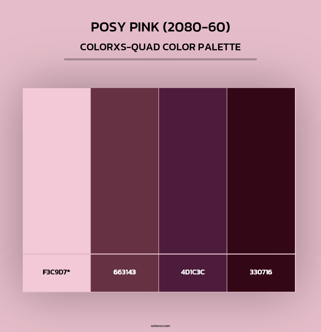 Posy Pink (2080-60) - Colorxs Quad Palette