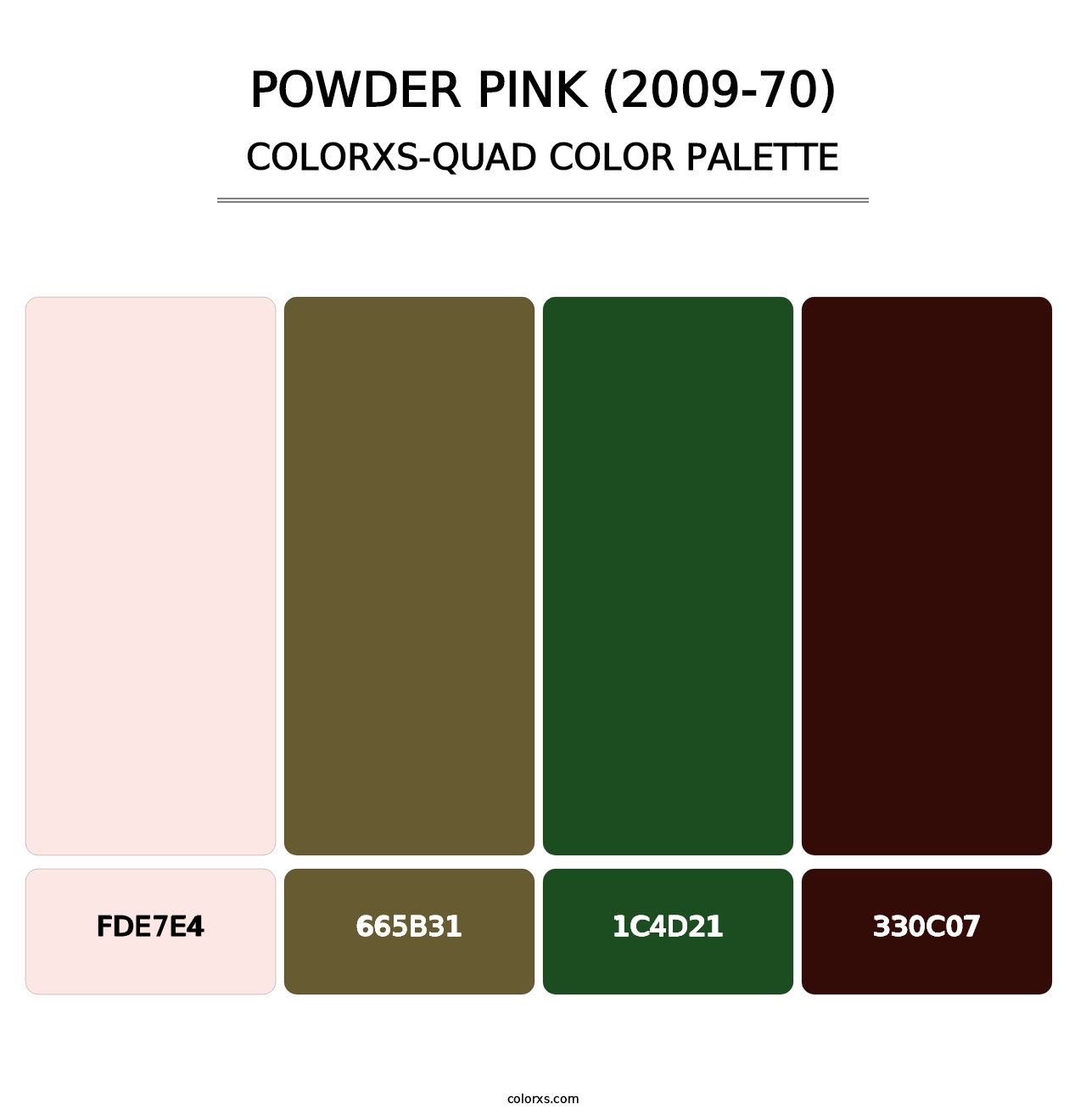 Powder Pink (2009-70) - Colorxs Quad Palette
