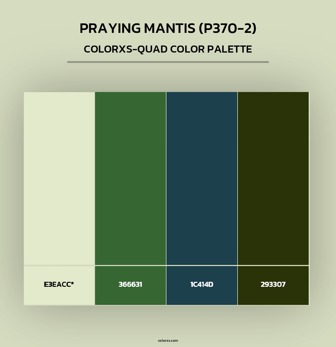Praying Mantis (P370-2) - Colorxs Quad Palette
