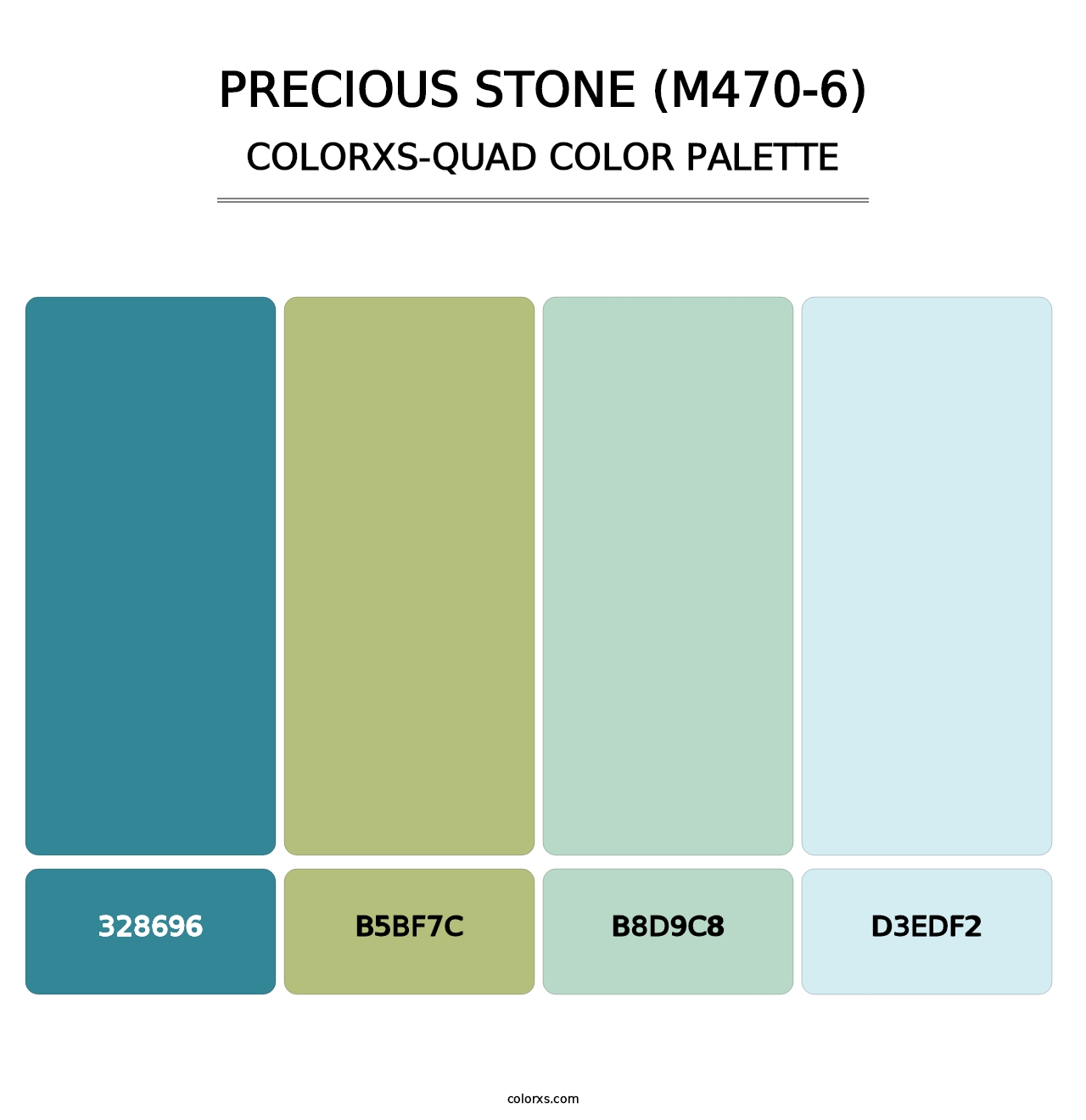 Precious Stone (M470-6) - Colorxs Quad Palette
