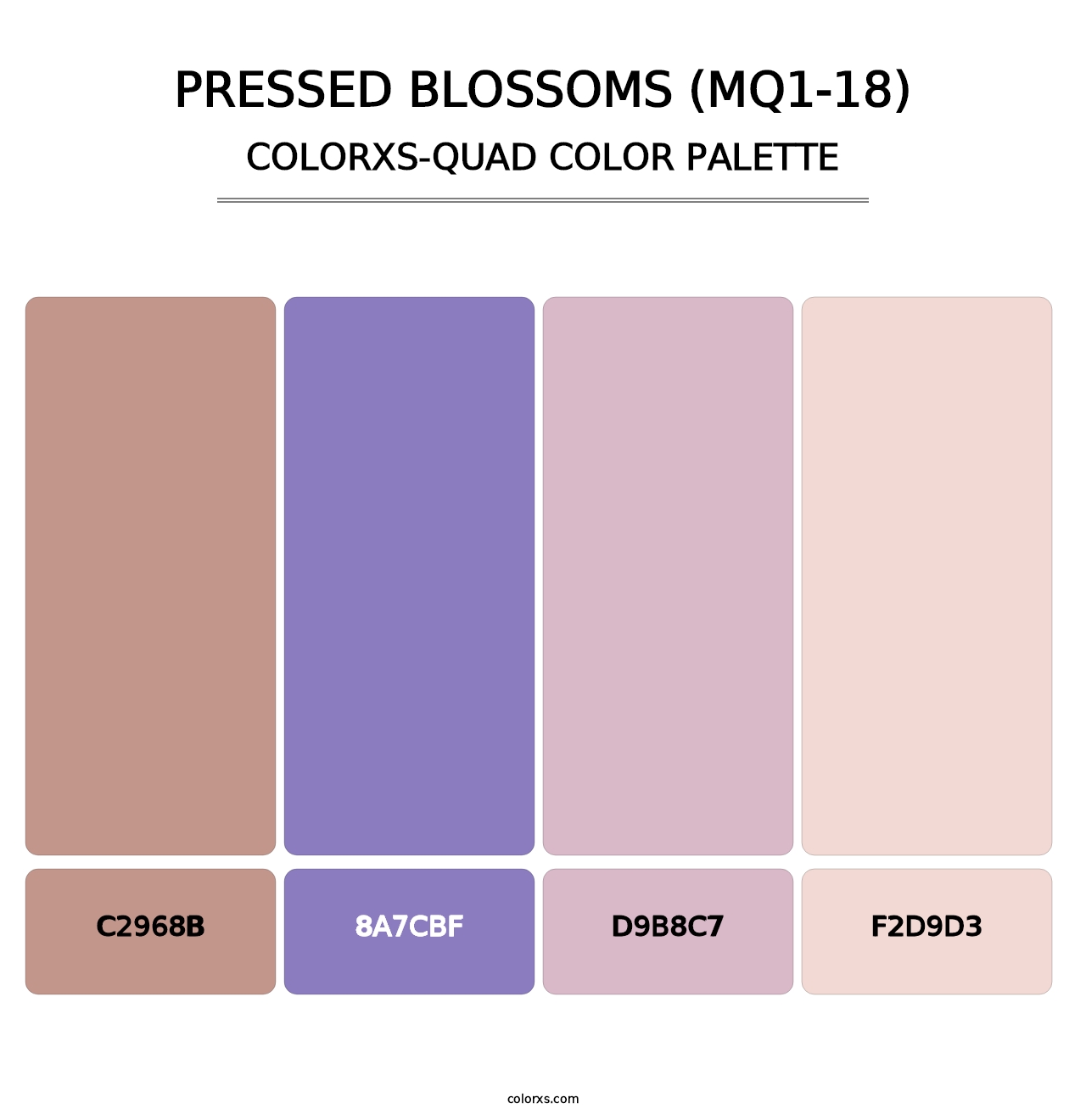 Pressed Blossoms (MQ1-18) - Colorxs Quad Palette