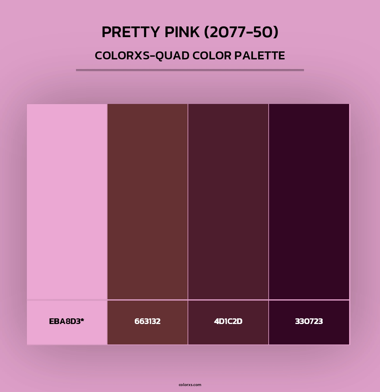 Pretty Pink (2077-50) - Colorxs Quad Palette