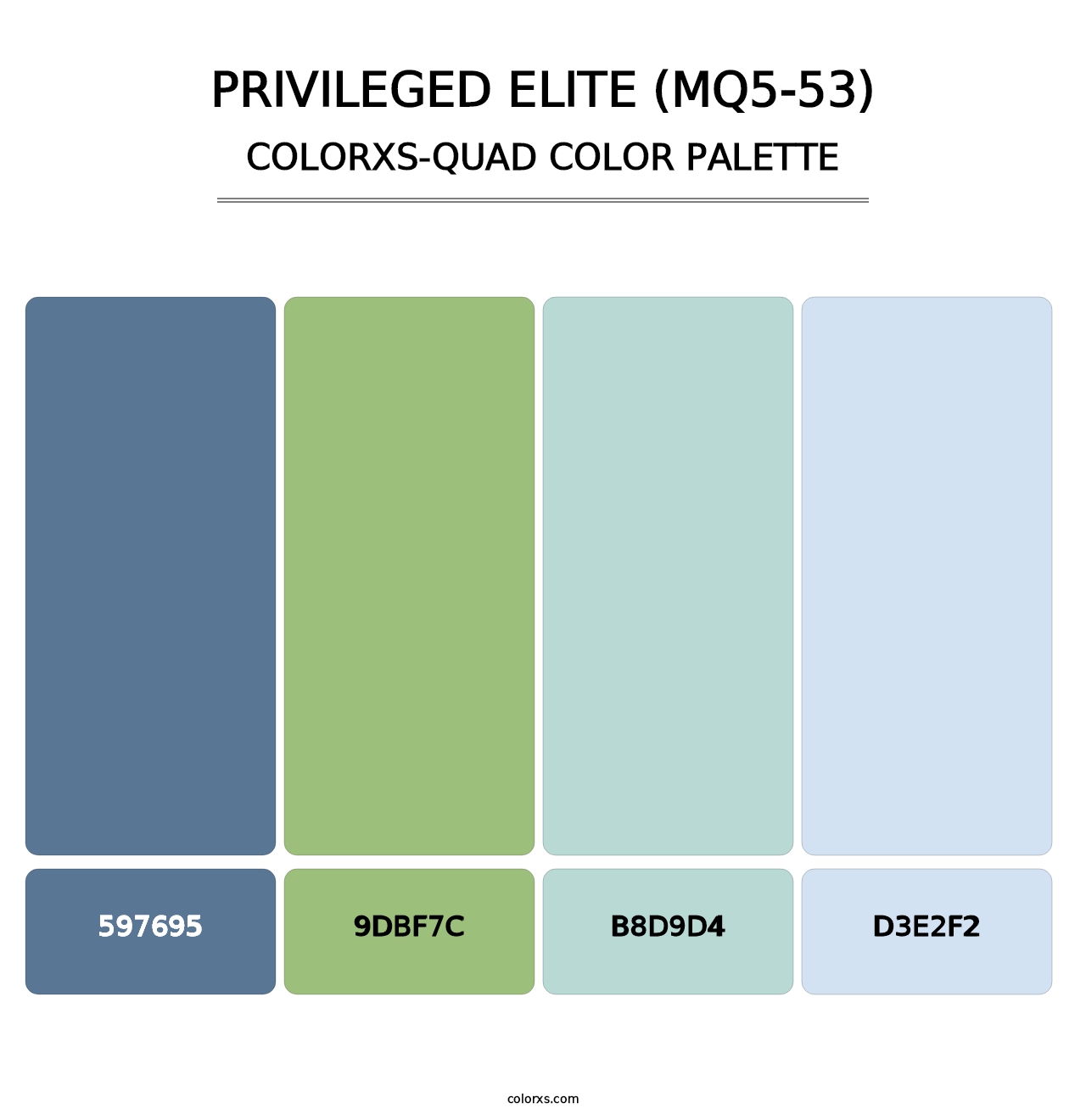 Privileged Elite (MQ5-53) - Colorxs Quad Palette