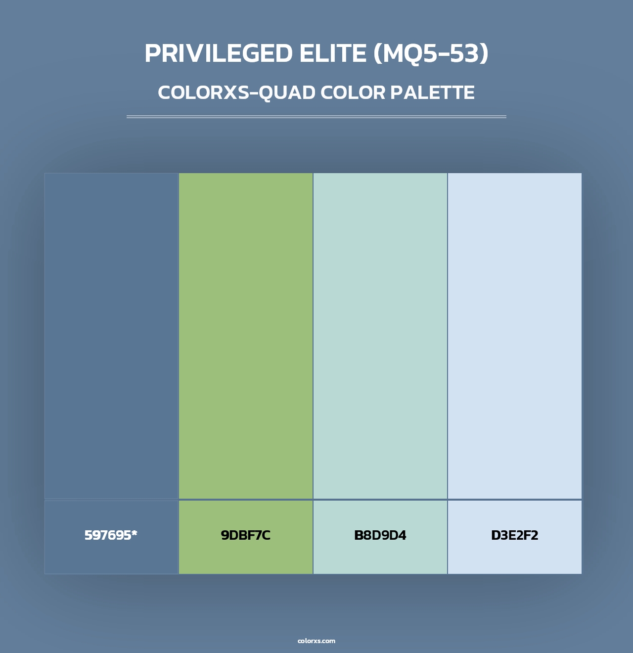 Privileged Elite (MQ5-53) - Colorxs Quad Palette