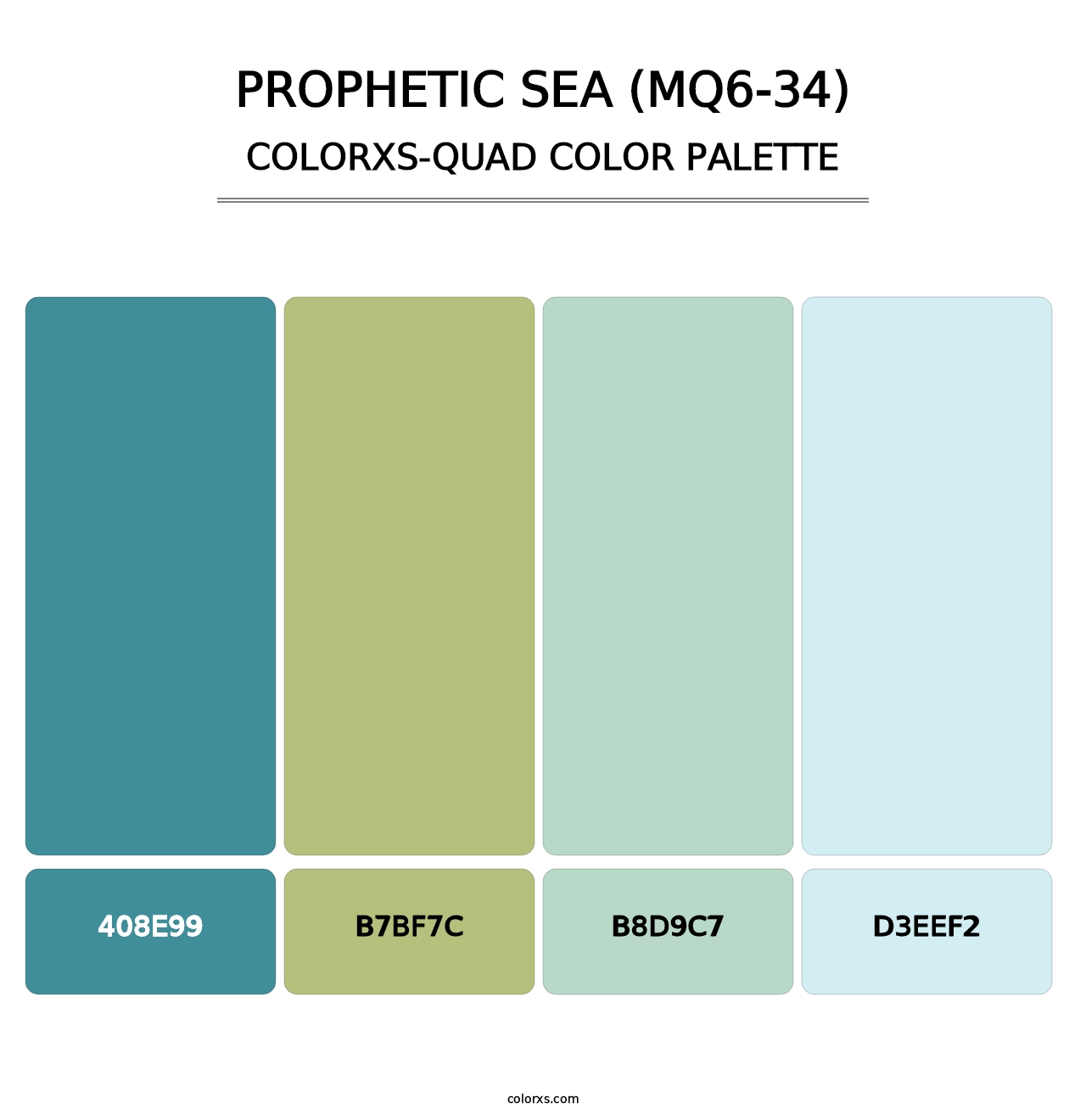 Prophetic Sea (MQ6-34) - Colorxs Quad Palette