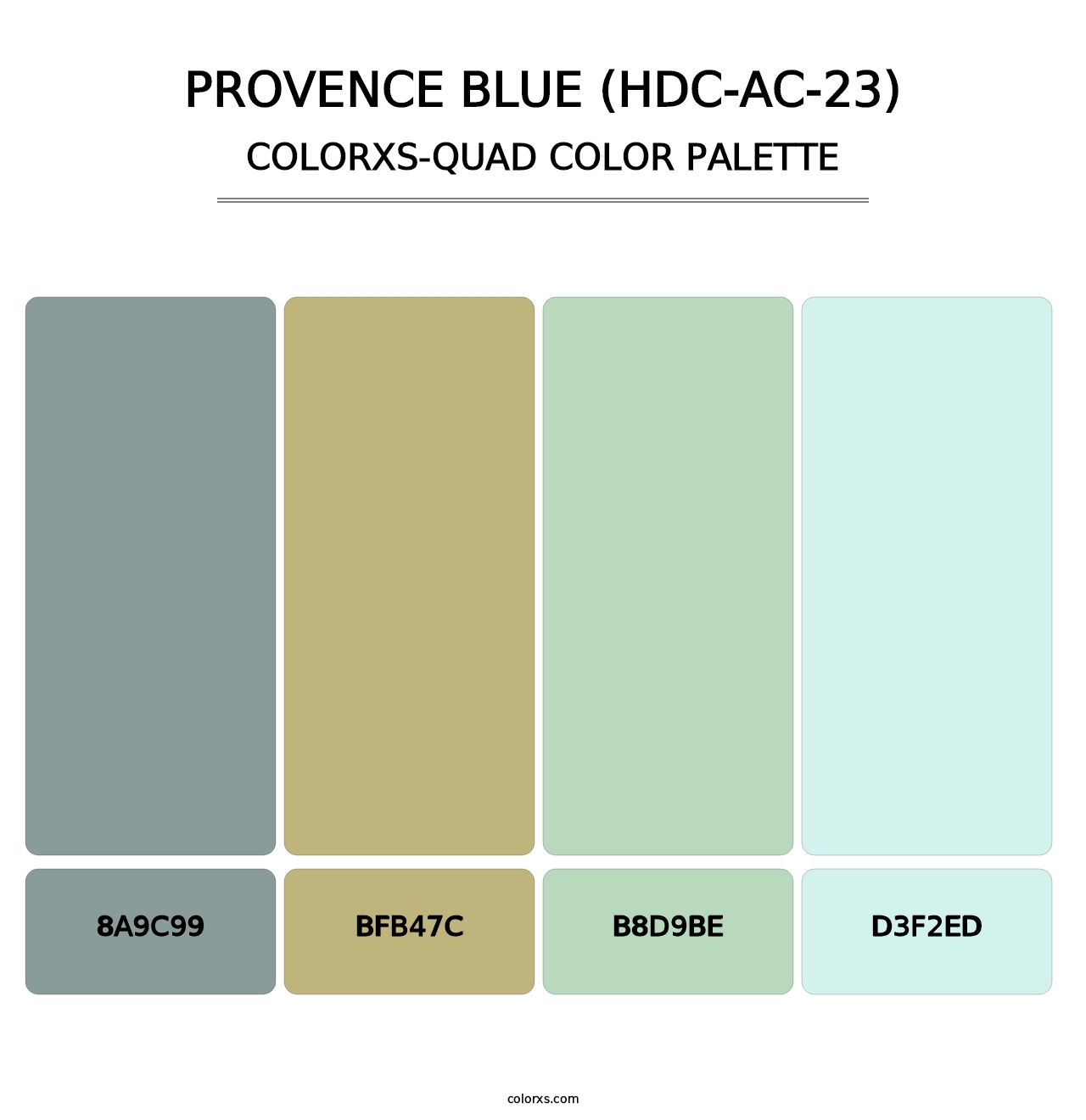 Provence Blue (HDC-AC-23) - Colorxs Quad Palette