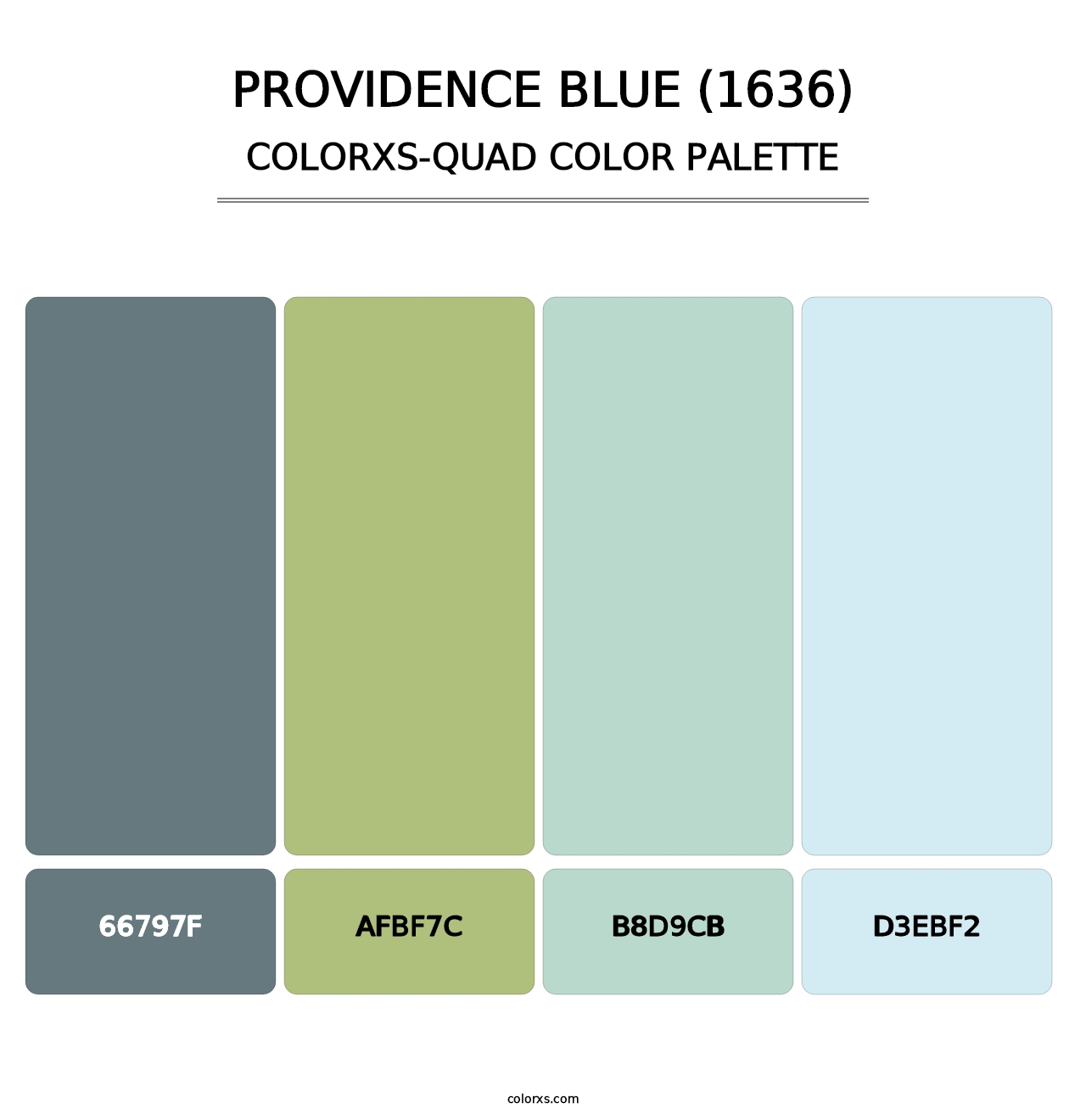 Providence Blue (1636) - Colorxs Quad Palette