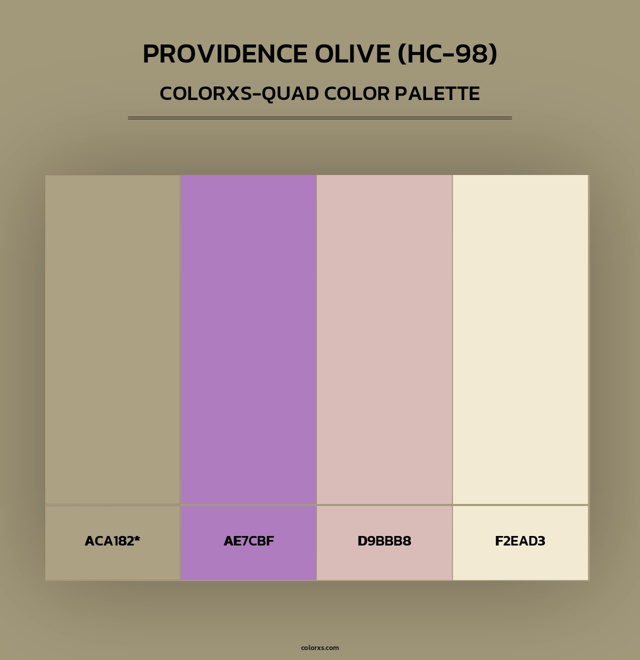 Providence Olive (HC-98) - Colorxs Quad Palette