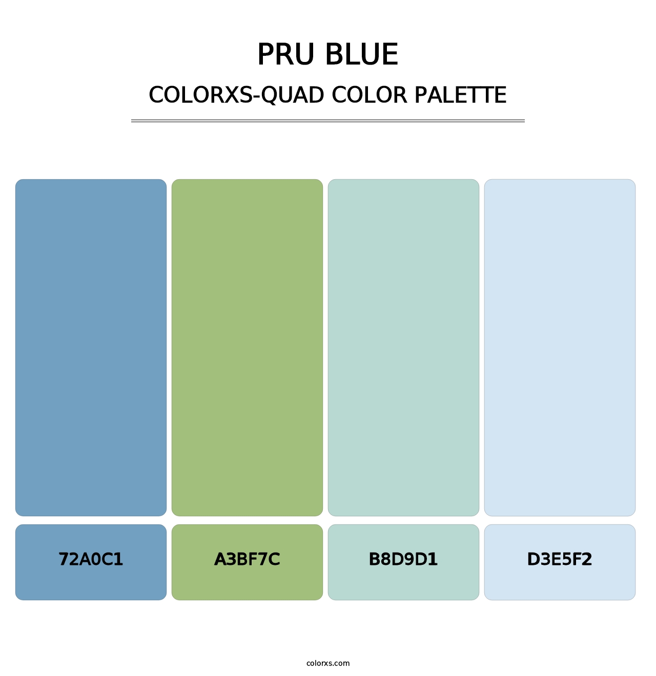 PRU Blue - Colorxs Quad Palette