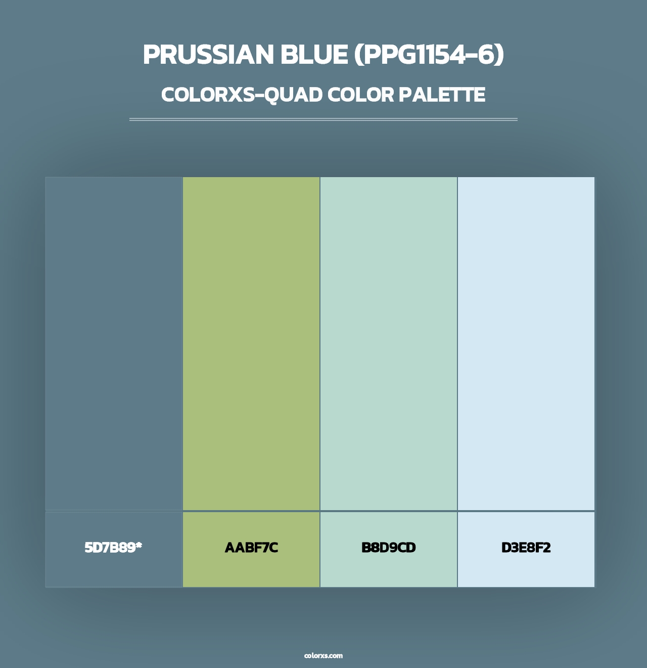 Prussian Blue (PPG1154-6) - Colorxs Quad Palette