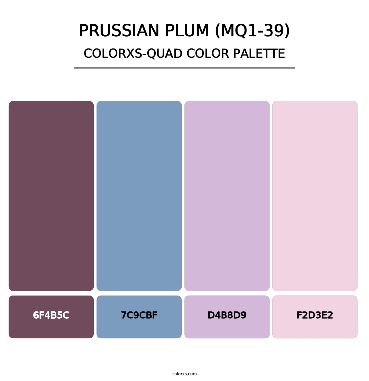 Prussian Plum (MQ1-39) - Colorxs Quad Palette