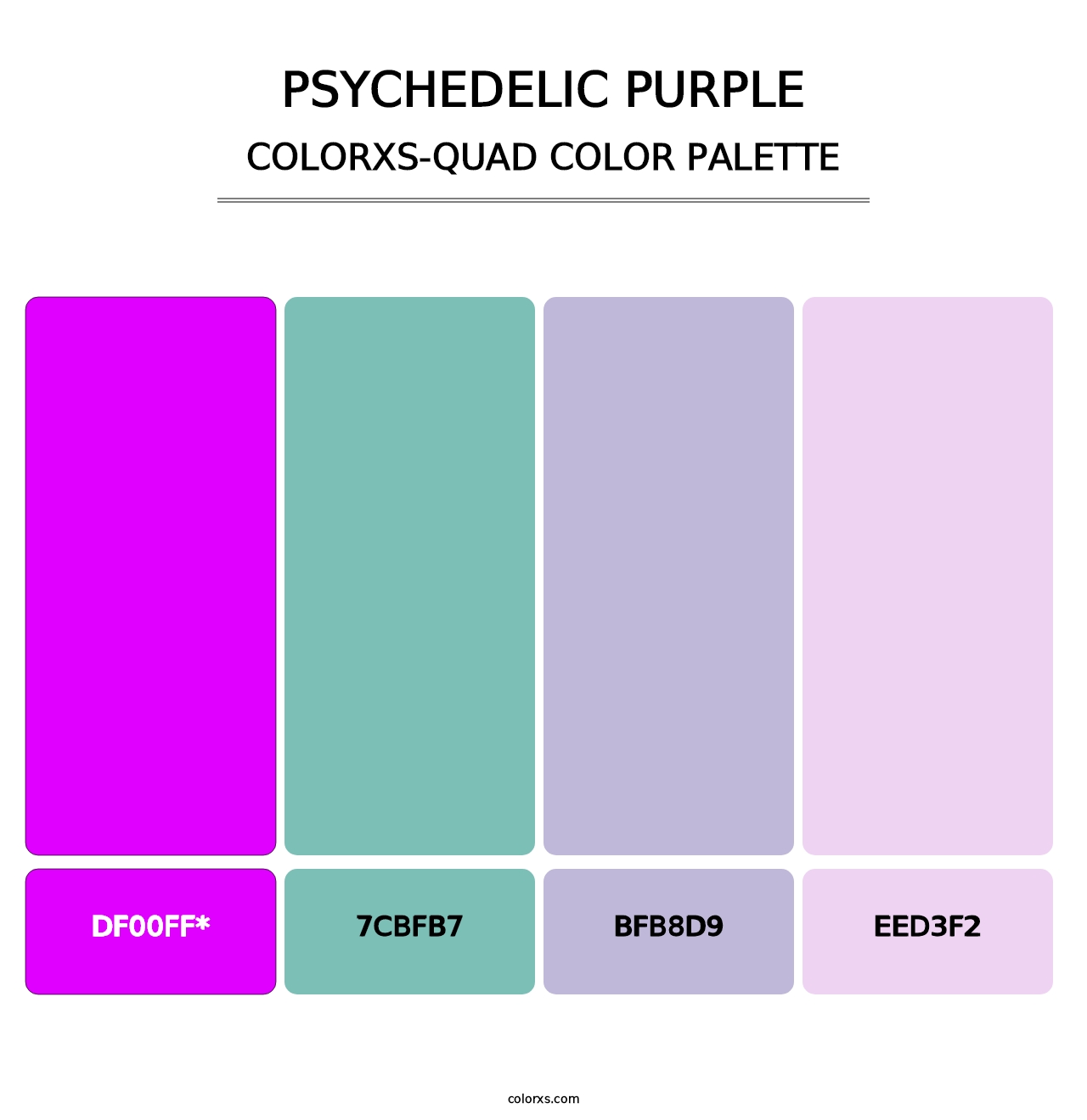 Psychedelic Purple - Colorxs Quad Palette