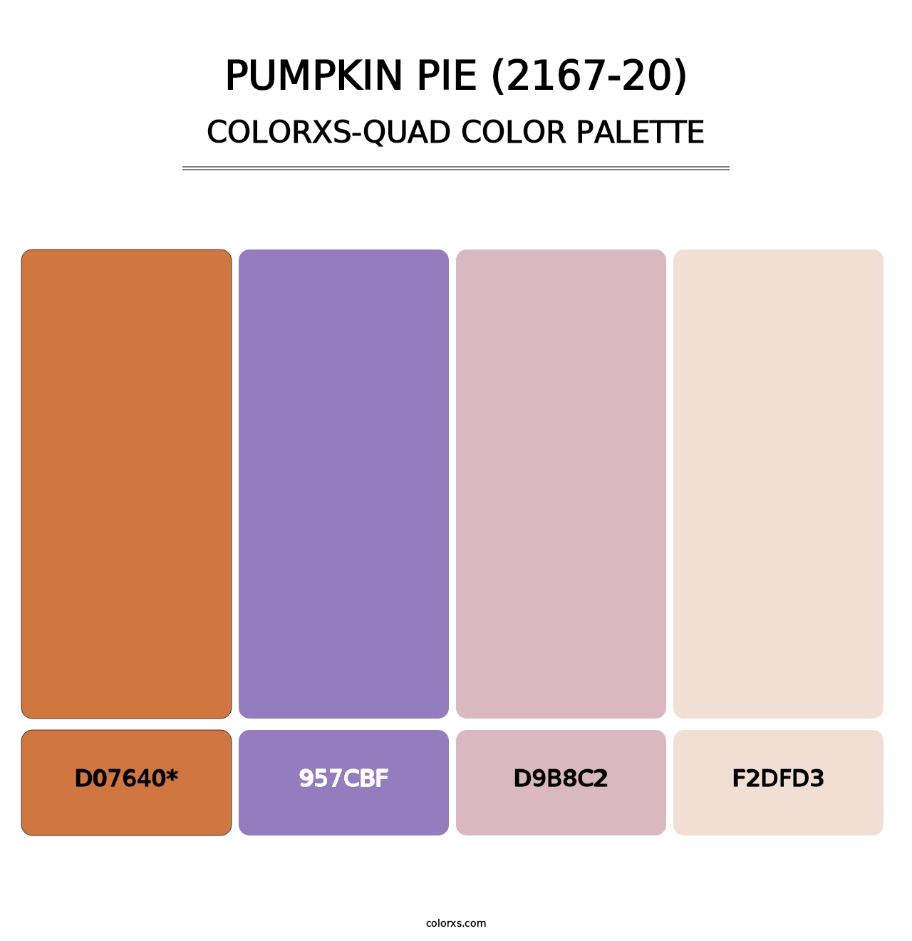 Pumpkin Pie (2167-20) - Colorxs Quad Palette
