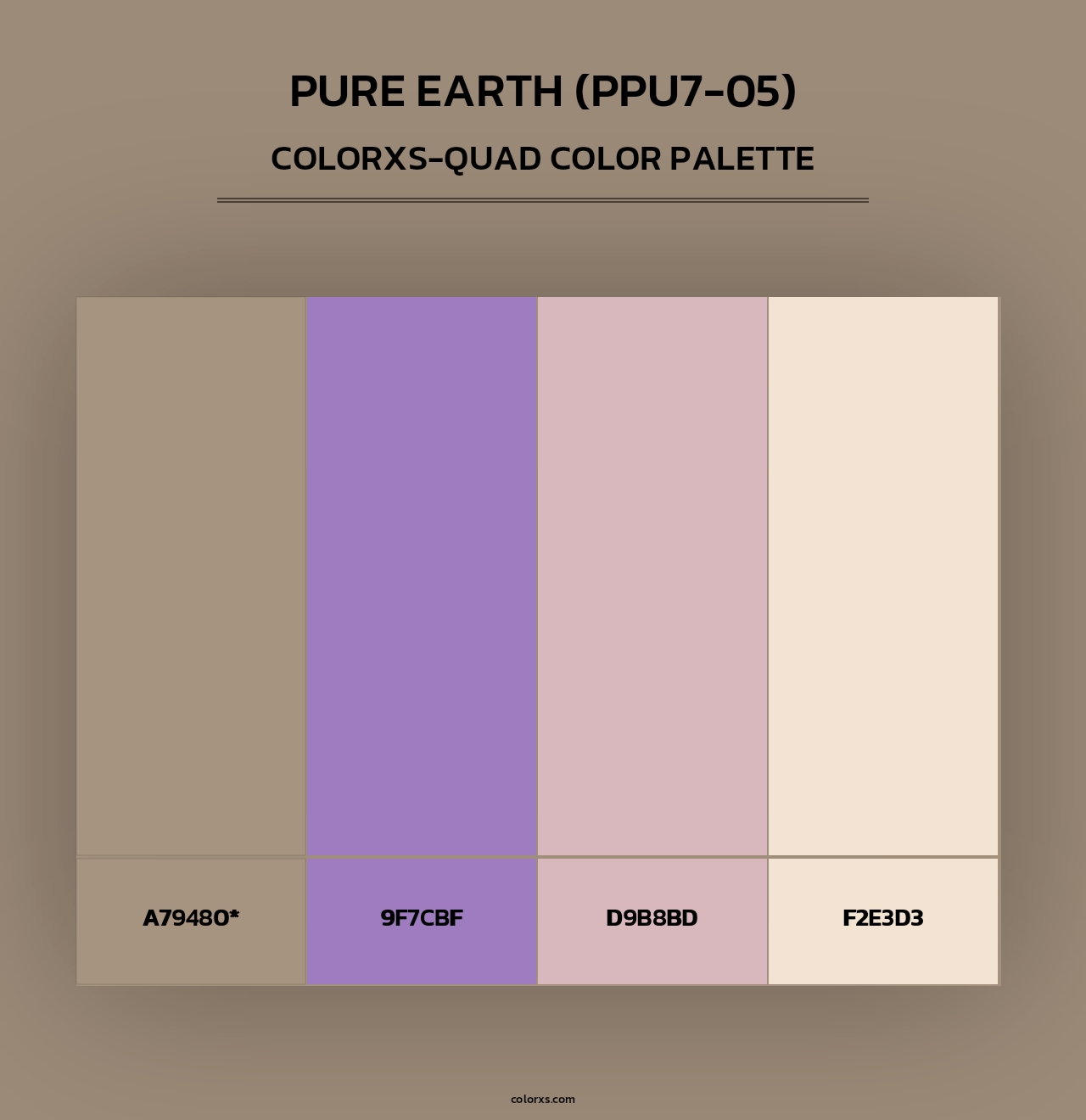 Pure Earth (PPU7-05) - Colorxs Quad Palette